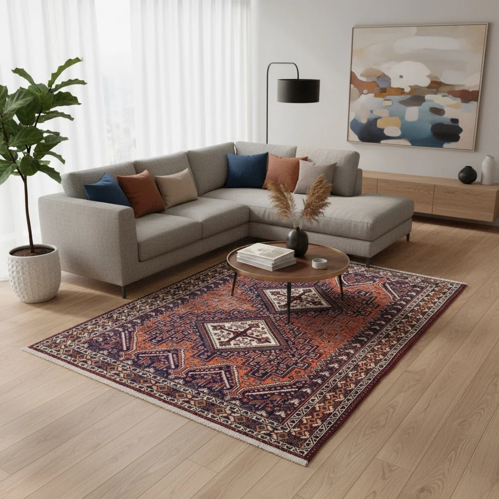 perserteppich-afshar-208-x-150-cm-schurwolle-handgeknupft-antik-23 Afshar Persian Rug — hand-knotted, 208 × 150 cm, Wool