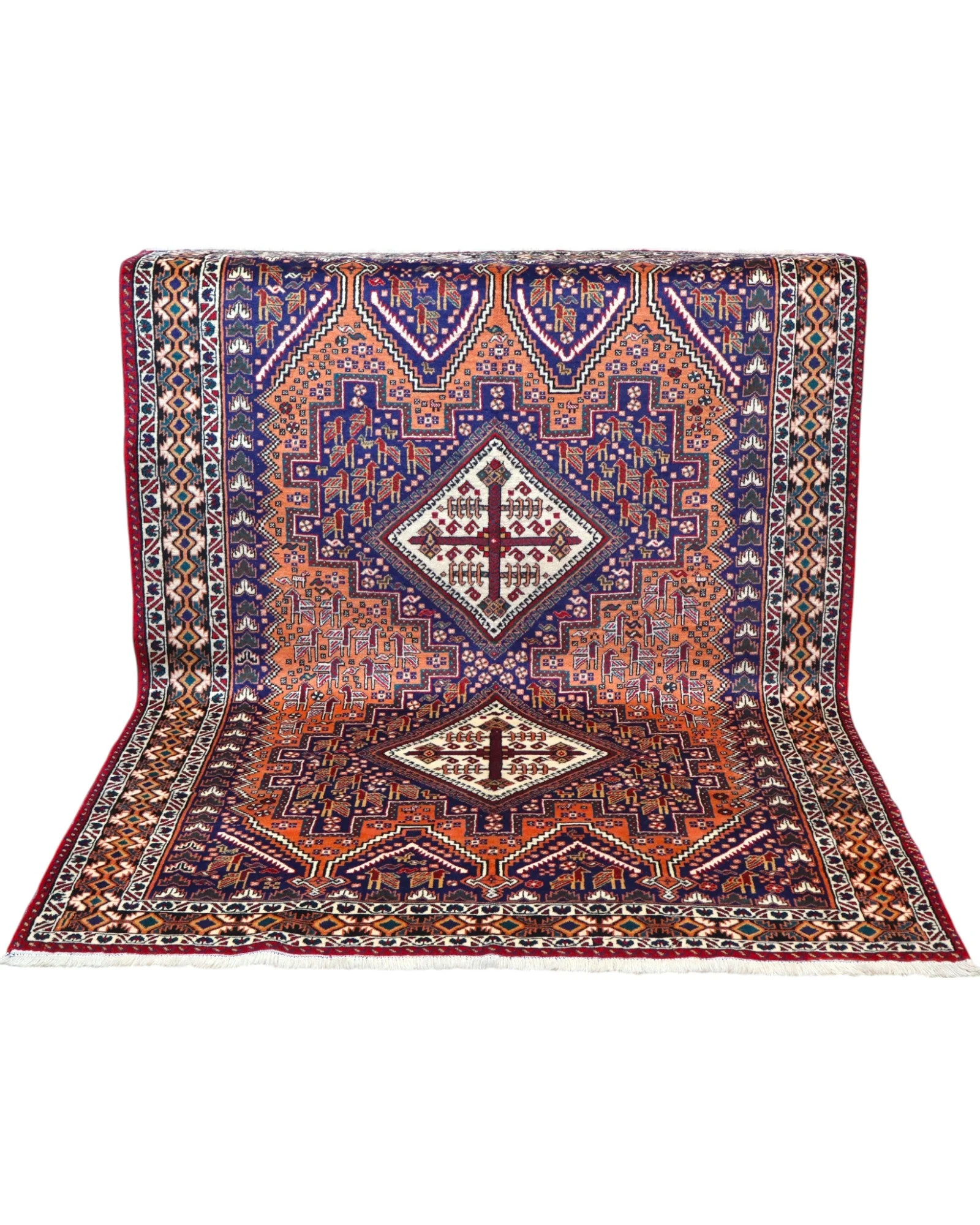 perserteppich-afshar-208-x-150-cm-schurwolle-handgeknupft-antik-27 Afshar Persian Rug — hand-knotted, 208 × 150 cm, Wool
