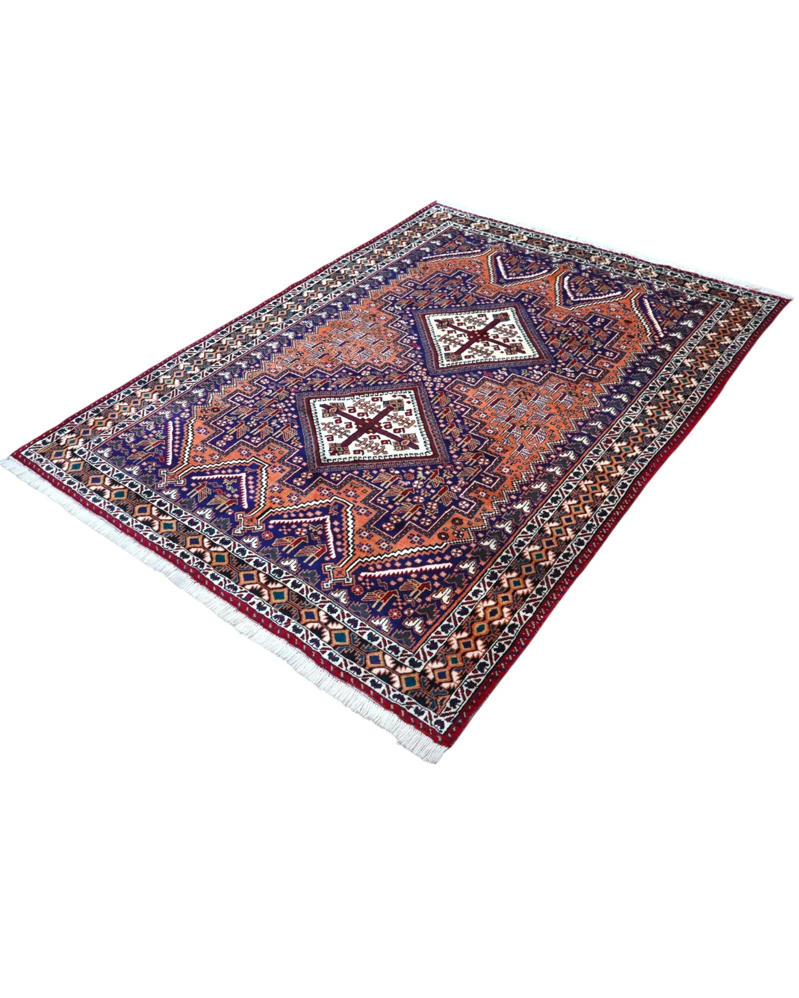 perserteppich-afshar-208-x-150-cm-schurwolle-handgeknupft-antik-42 Afshar Persian Rug — hand-knotted, 208 × 150 cm, Wool