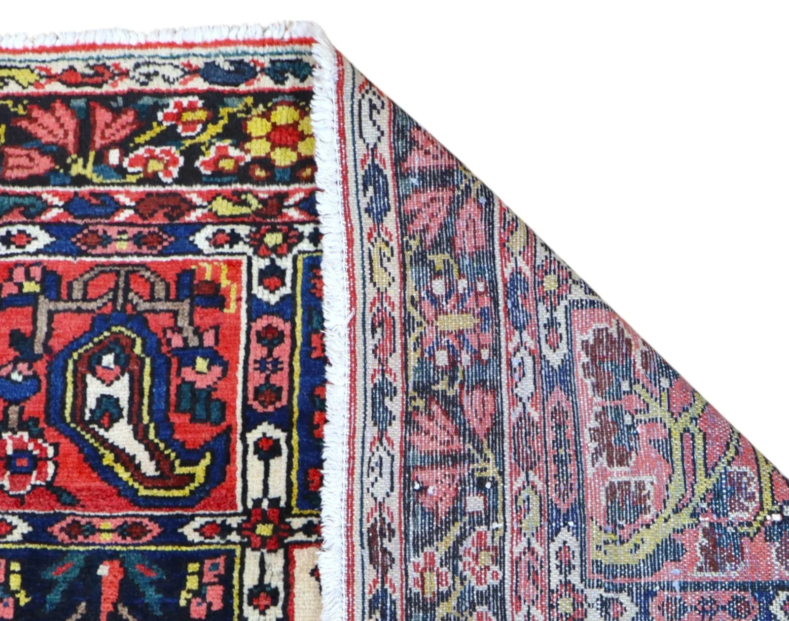 perserteppich-bakhtiari-200-x-150-cm-schurwolle-handgeknupft-rueckseite-1 Bakhtiari Persian Rug — hand-knotted, 200 × 150 cm, Wool