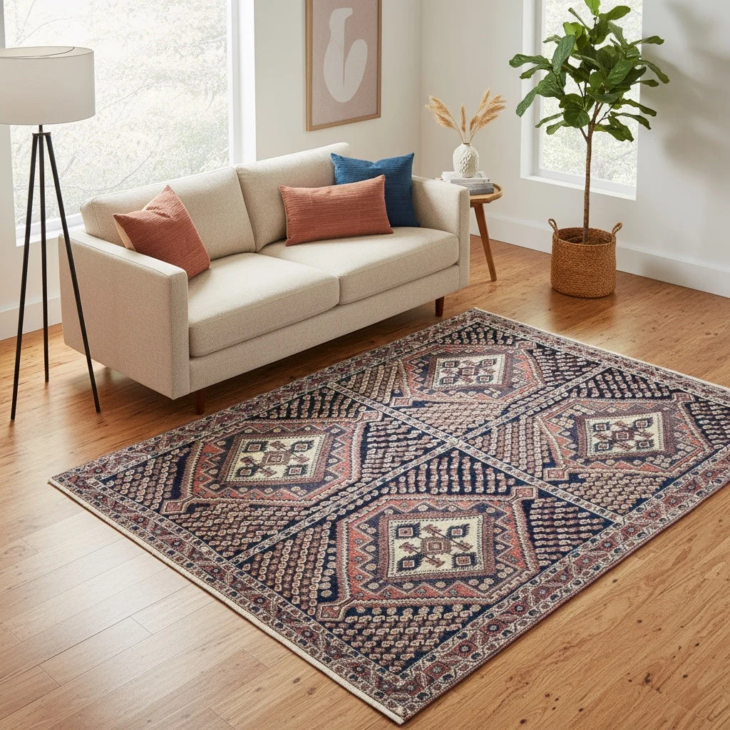perserteppich-afshar-203-x-150-cm-wolle-handgeknupft-ziegelrot-38 Afshar Persian Rug — hand-knotted, 203 × 150 cm, Wool