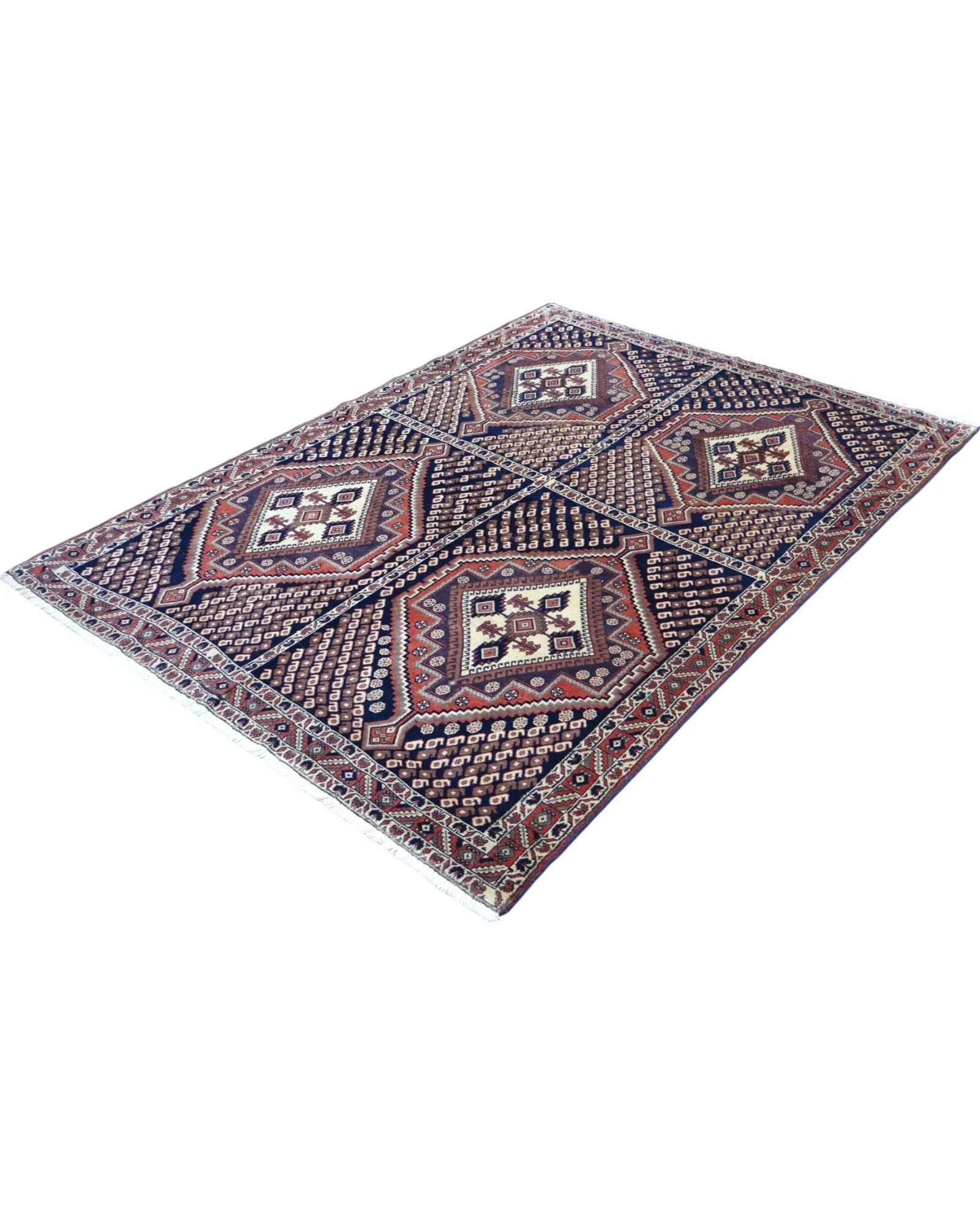 perserteppich-afshar-203-x-150-cm-wolle-handgeknupft-ziegelrot-59 Afshar Persian Rug — hand-knotted, 203 × 150 cm, Wool