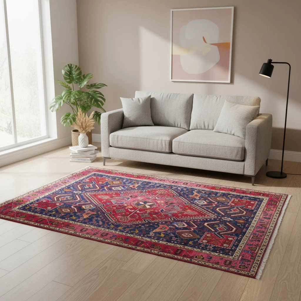 perserteppich-afshar-210-x-148-cm-schurwolle-handgeknupft-blau-43 Hand-Knotted Wool Afshar Persian Rug, 210 × 148 cm