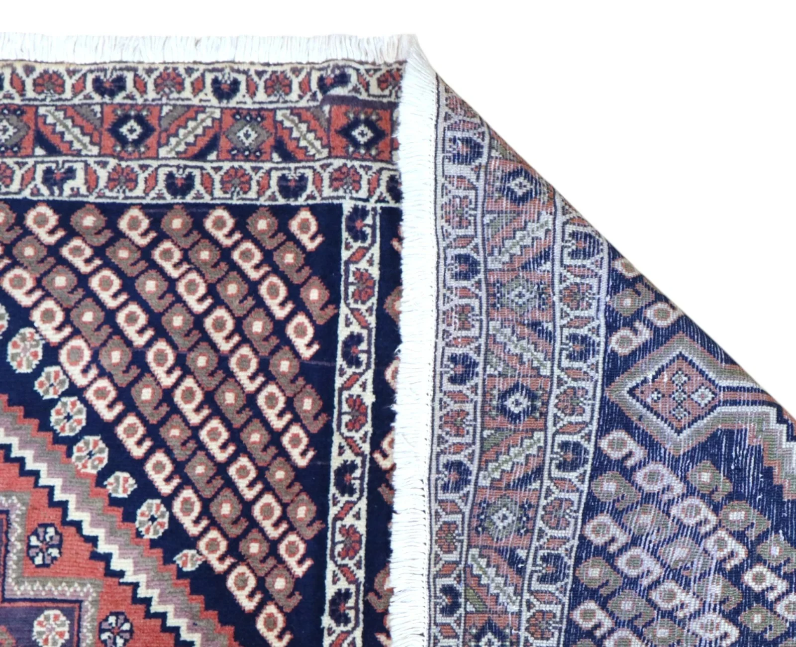 perserteppich-afshar-203-x-150-cm-wolle-handgeknupft-ziegelrot-rueckseite-1 Afshar Persian Rug — hand-knotted, 203 × 150 cm, Wool