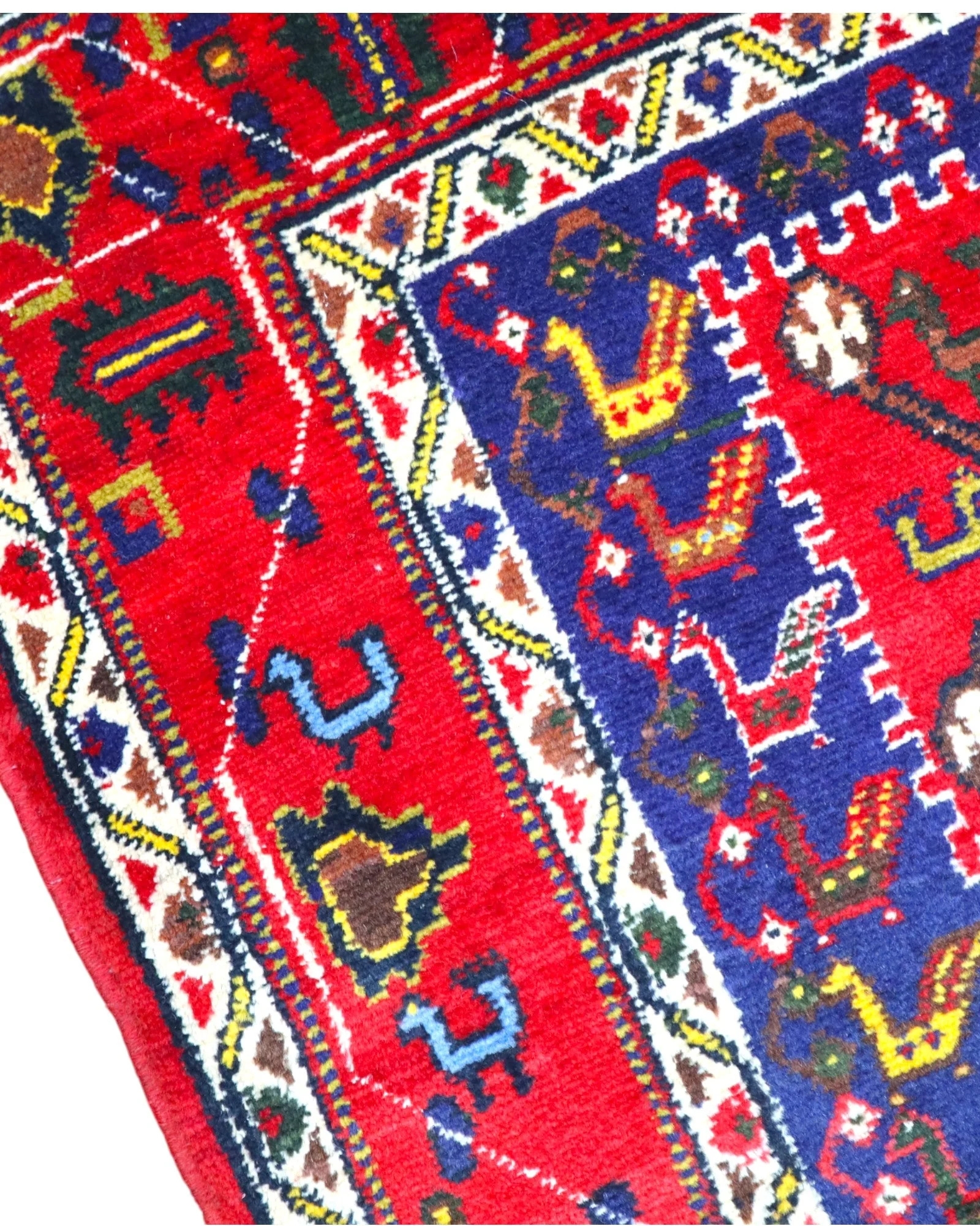perserteppich-afshar-210-x-148-cm-schurwolle-handgeknupft-blau-69 Hand-Knotted Wool Afshar Persian Rug, 210 × 148 cm