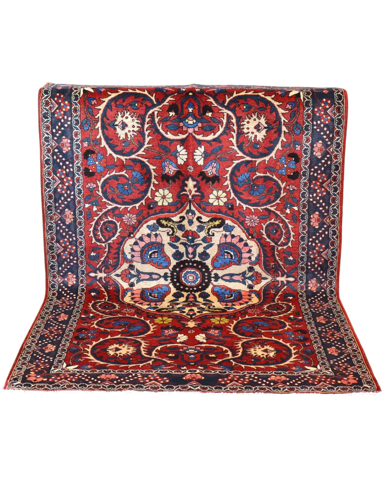 Bakhtiari Persian Rug — hand-knotted, 204 × 136 cm, Wool
