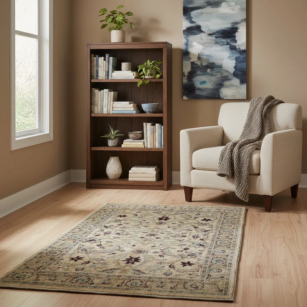 orientteppich-farahan-181-x-126-cm-schurwolle-handgeknupft-39 Hand-Knotted Wool Farahan Afghan Rug, 181 × 126 cm