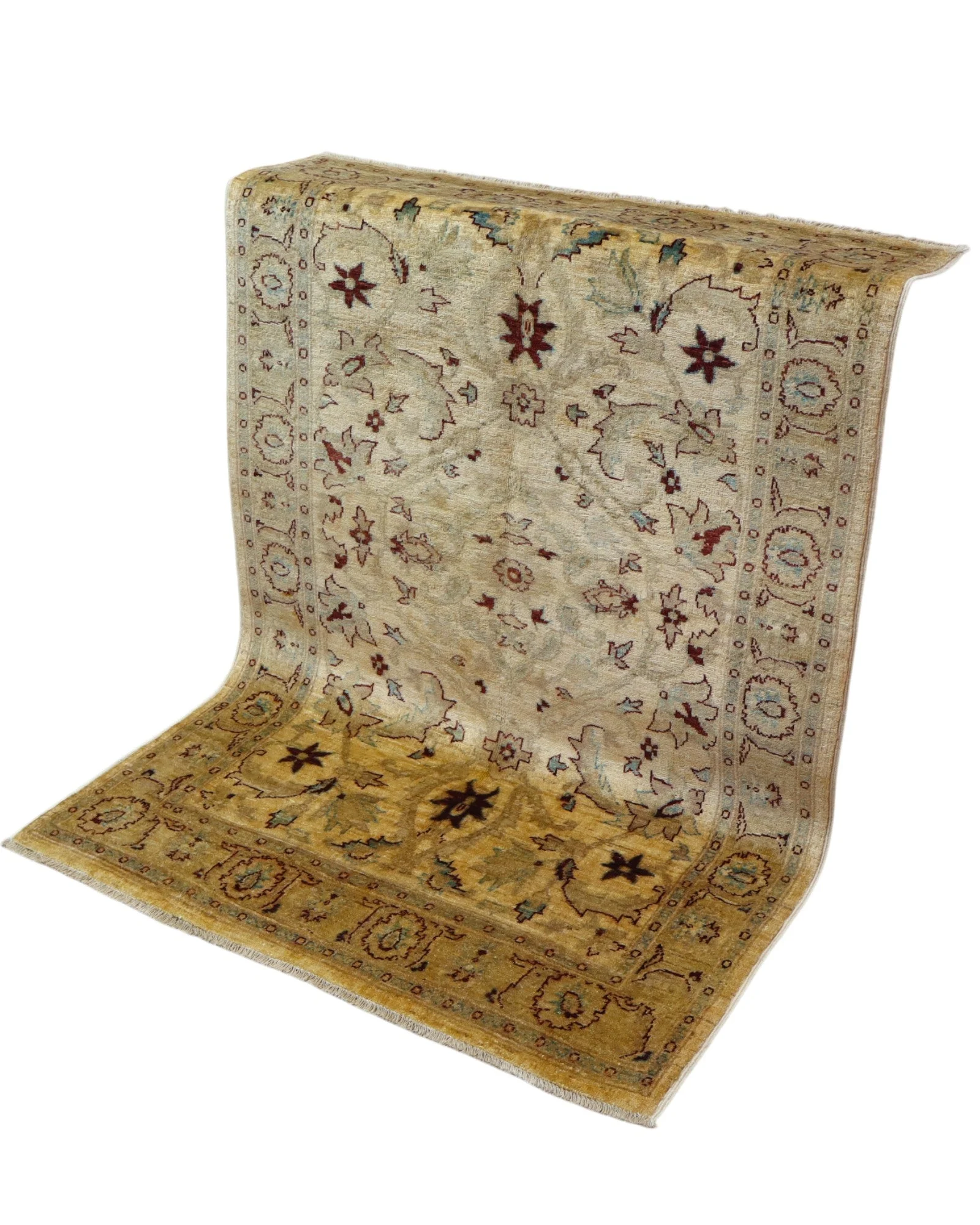 orientteppich-farahan-181-x-126-cm-schurwolle-handgeknupft-55 Hand-Knotted Wool Farahan Afghan Rug, 181 × 126 cm