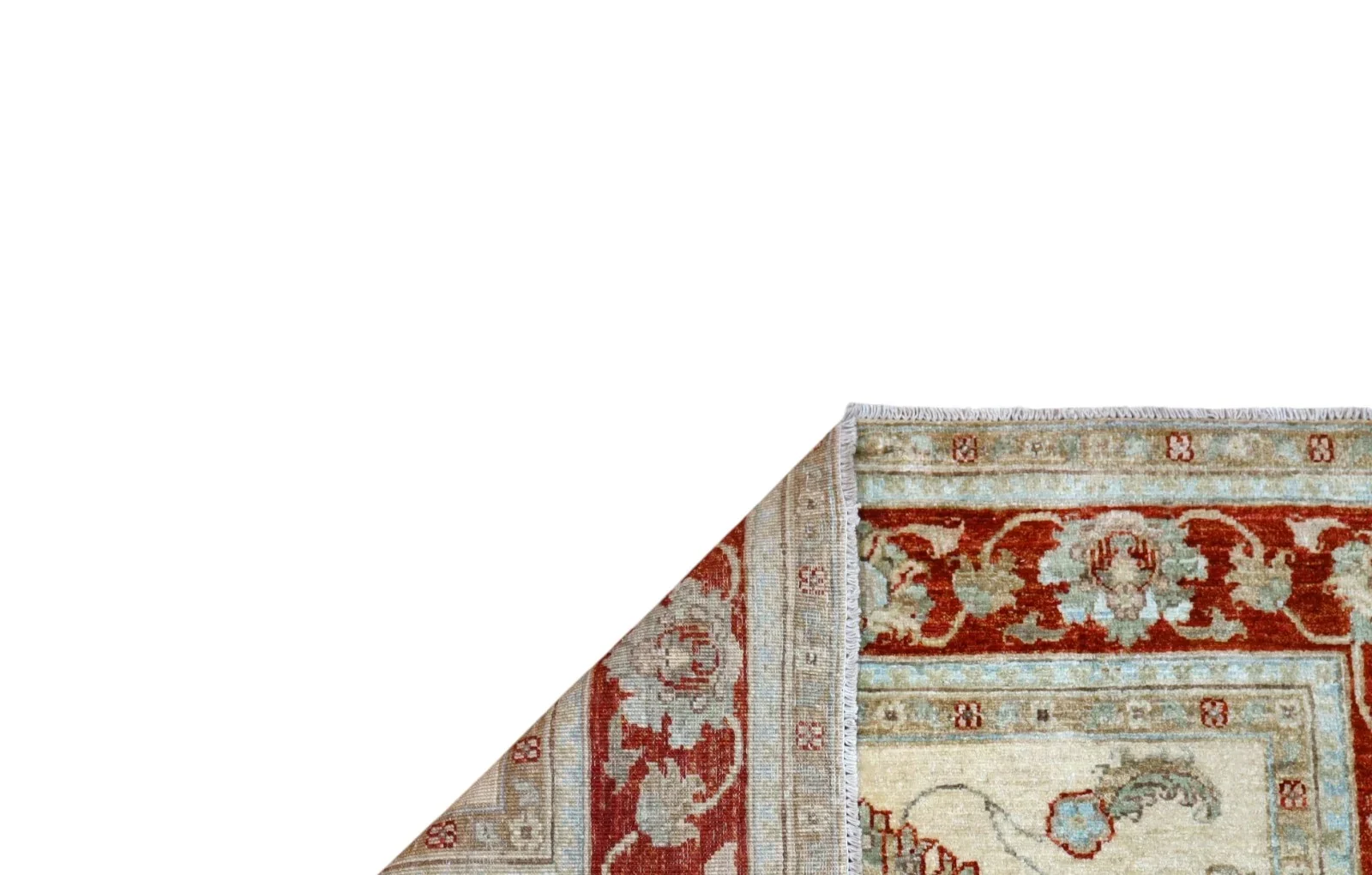 orientteppich-farahan-184-x-116-cm-schurwolle-handgeknupft-floral-rueckseite Hand-Knotted Wool Farahan Afghan Rug, 184 × 116 cm