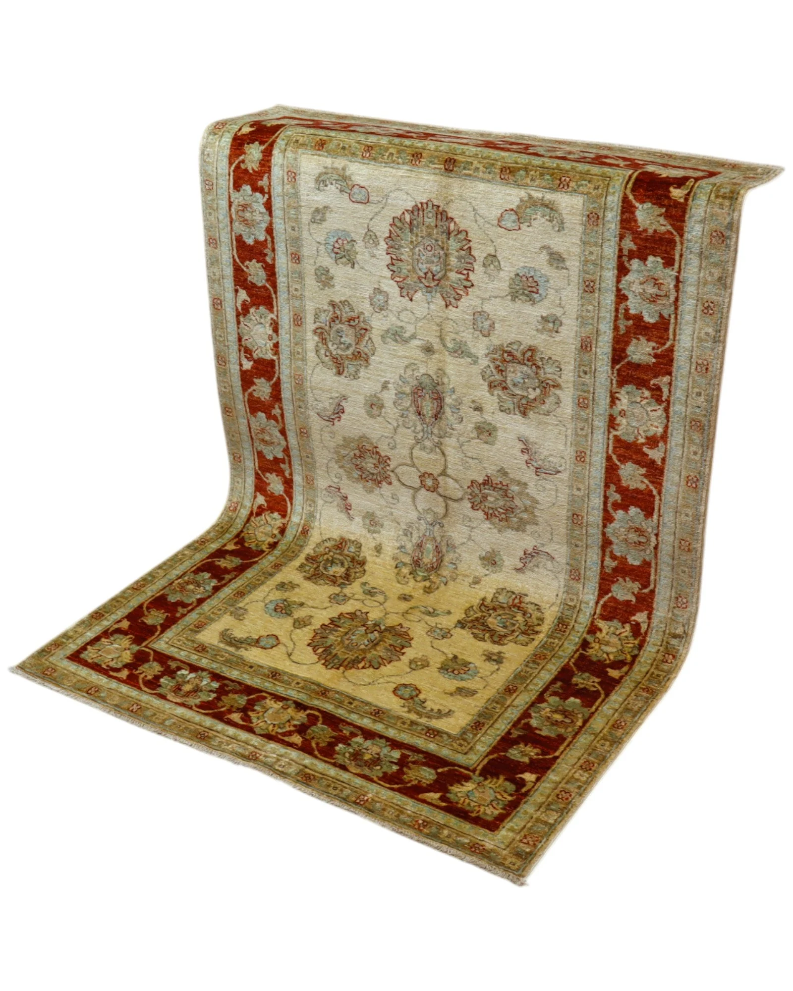 orientteppich-farahan-184-x-116-cm-schurwolle-handgeknupft-floral-49 Hand-Knotted Wool Farahan Afghan Rug, 184 × 116 cm