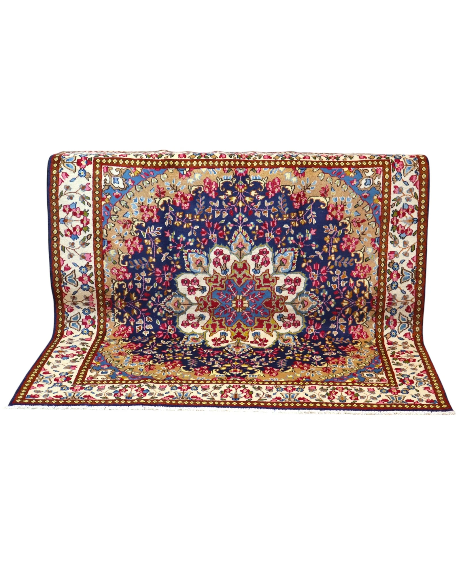 Kerman Persian Rug — hand-knotted, 197 × 187 cm, Wool