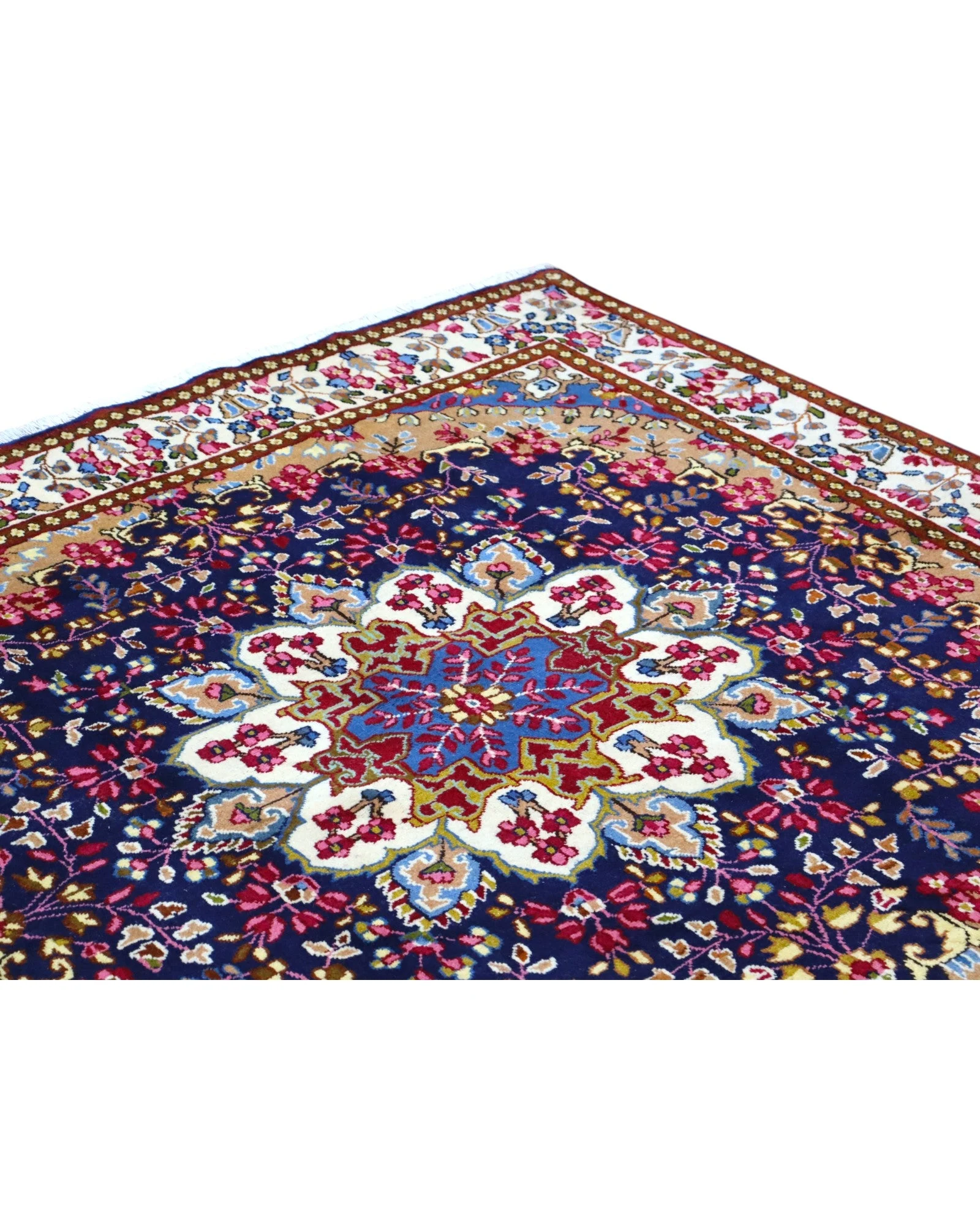 Kerman Persian Rug — hand-knotted, 197 × 187 cm, Wool
