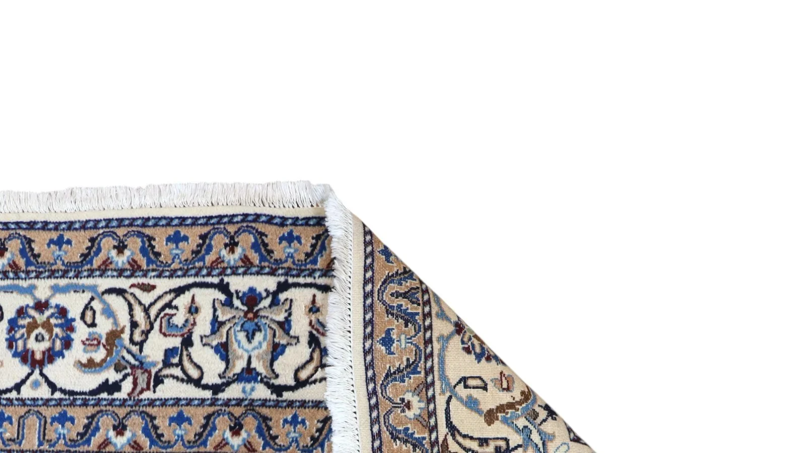 Nain Persian Rug 197 × 193 cm, Wool & Silk, hand-knotted