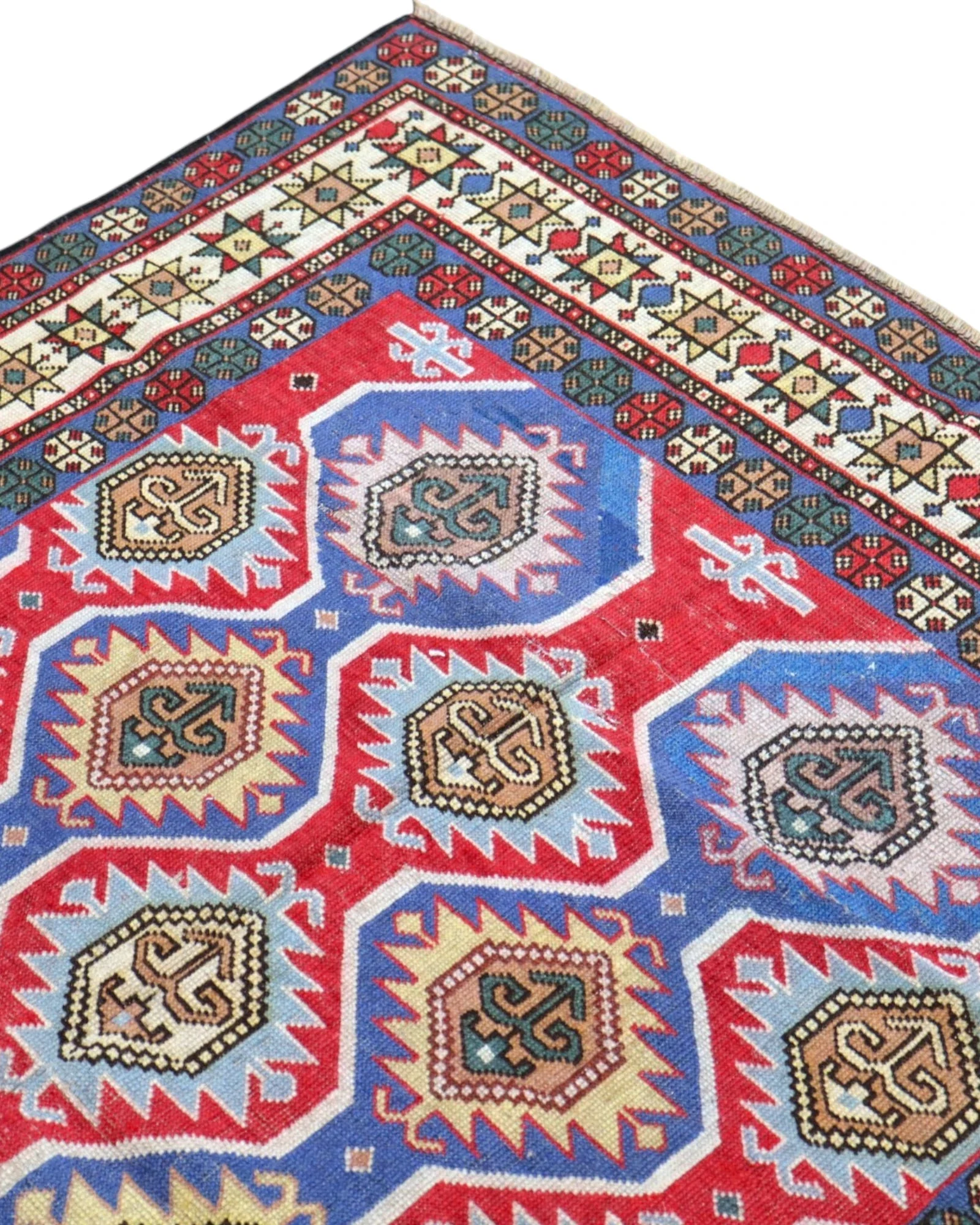 orientteppich-shirvan-188-x-137-cm-schurwolle-handgeknupft-antik-30 Hand-Knotted Wool Oriental Rug, 188 × 137 cm