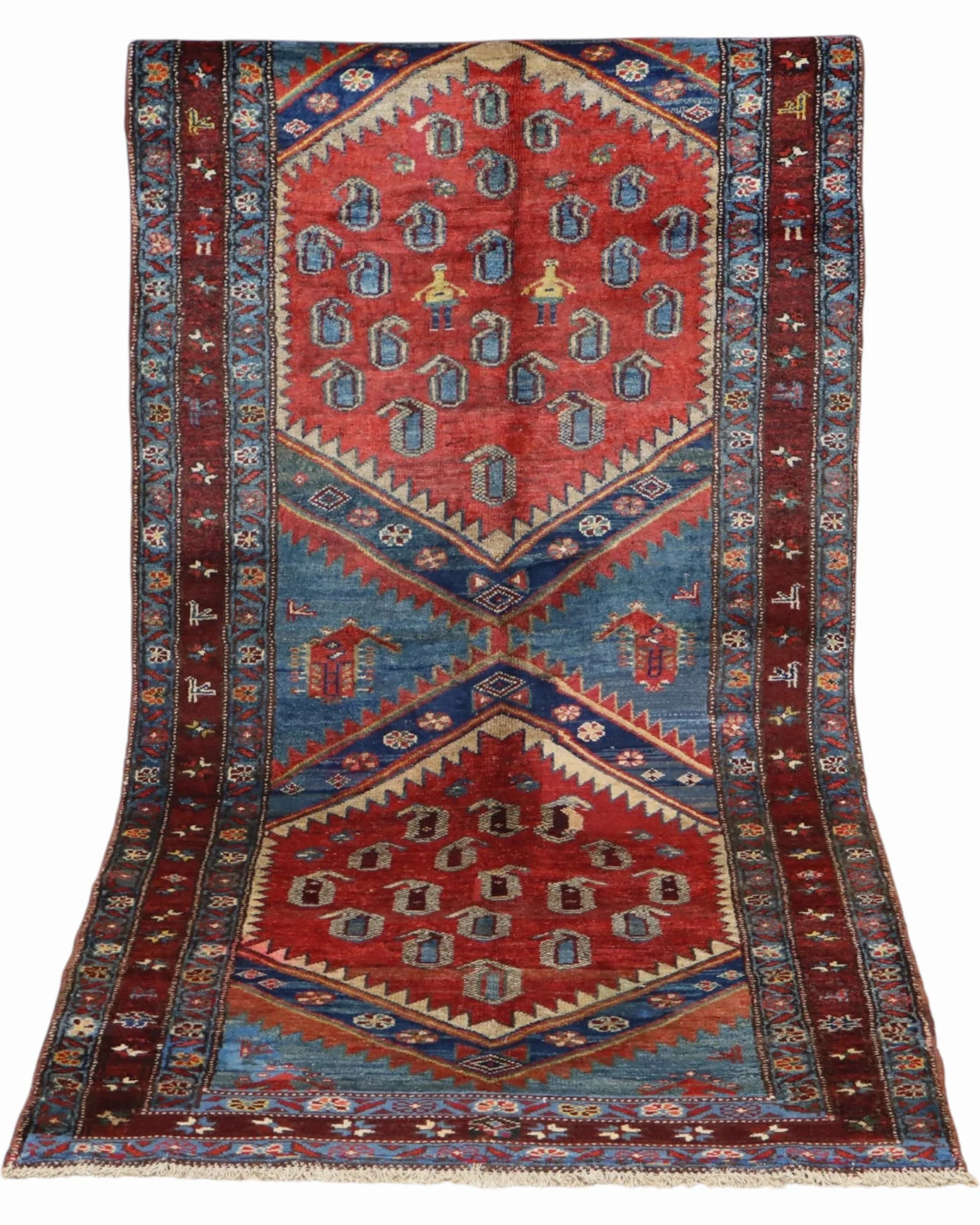Oriental Rug 217 × 107 cm, Wool, hand-knotted