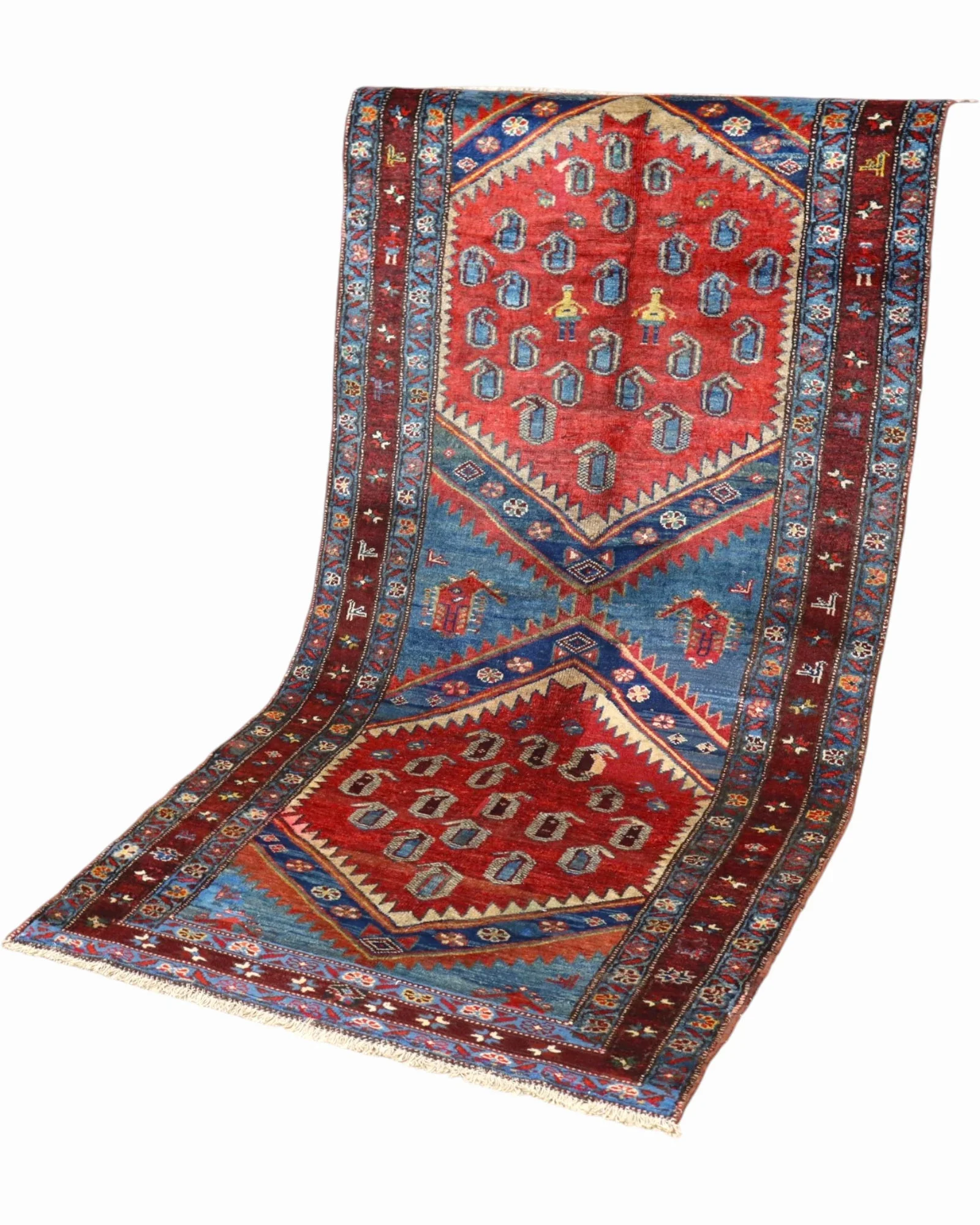 Oriental Rug 217 × 107 cm, Wool, hand-knotted