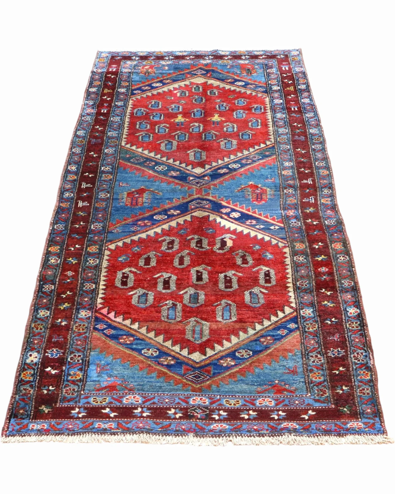 Oriental Rug 217 × 107 cm, Wool, hand-knotted
