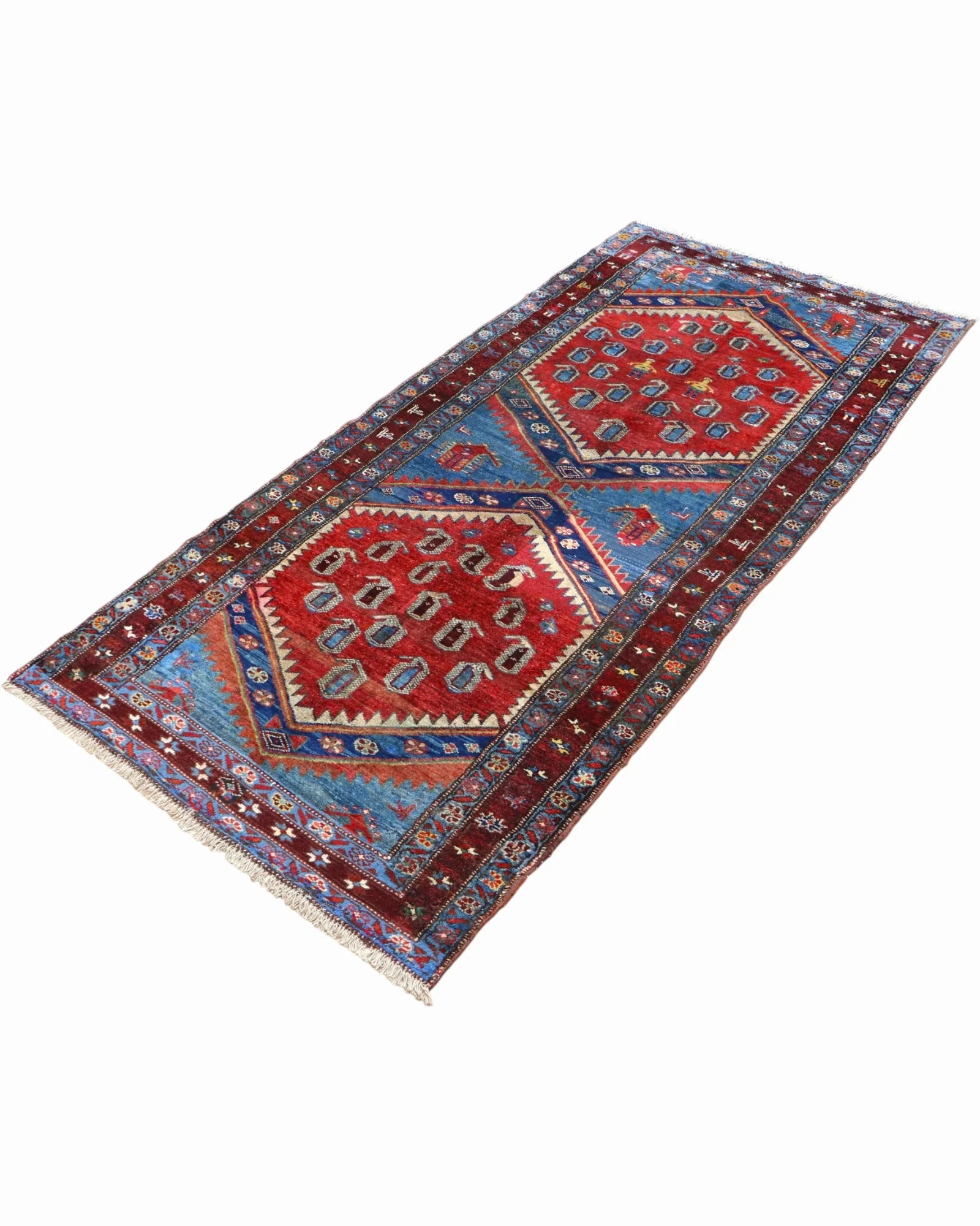 Oriental Rug 217 × 107 cm, Wool, hand-knotted