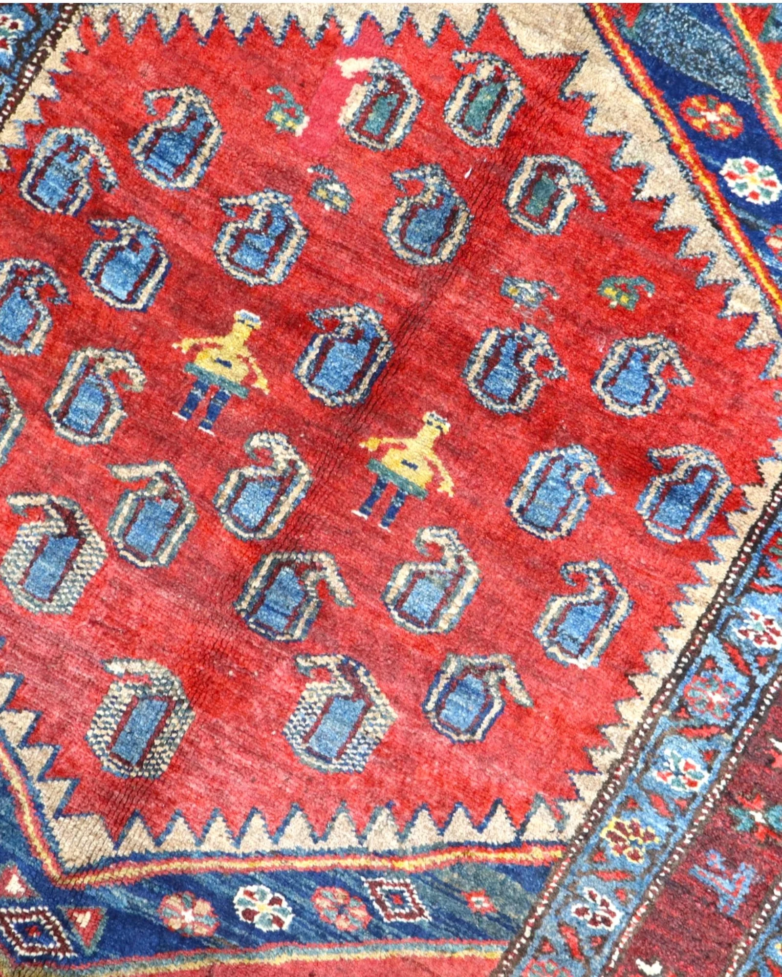 Oriental Rug 217 × 107 cm, Wool, hand-knotted