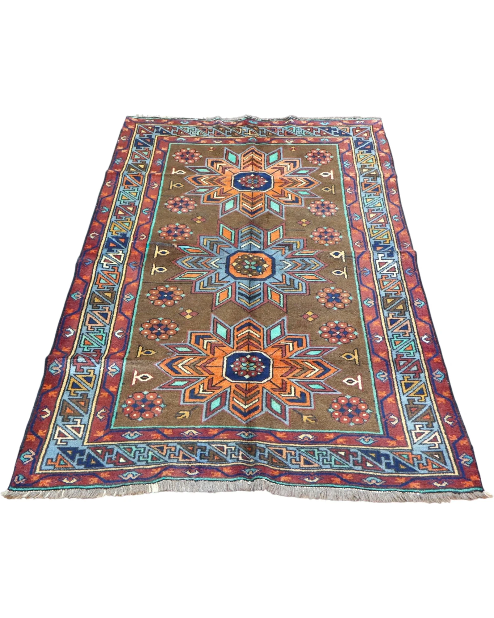 Turkish Rug 188 × 115 cm, Wool, hand-knotted