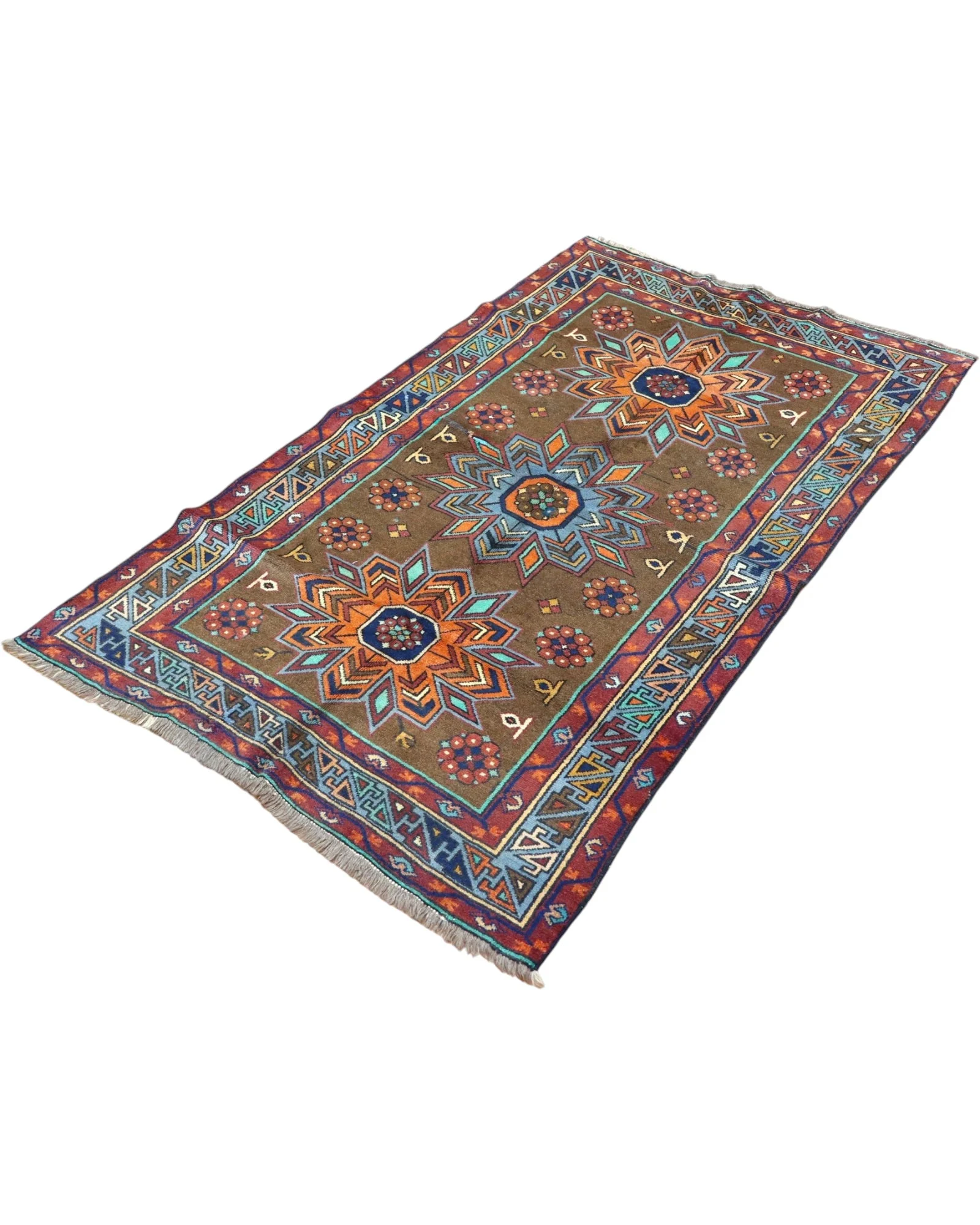 Turkish Rug 188 × 115 cm, Wool, hand-knotted