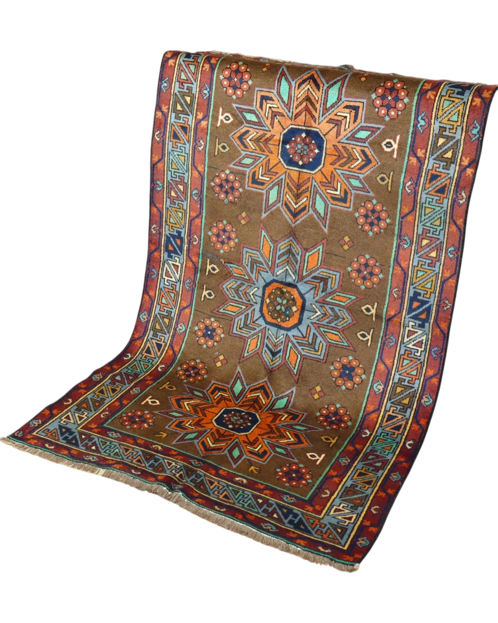 Turkish Rug 188 × 115 cm, Wool, hand-knotted