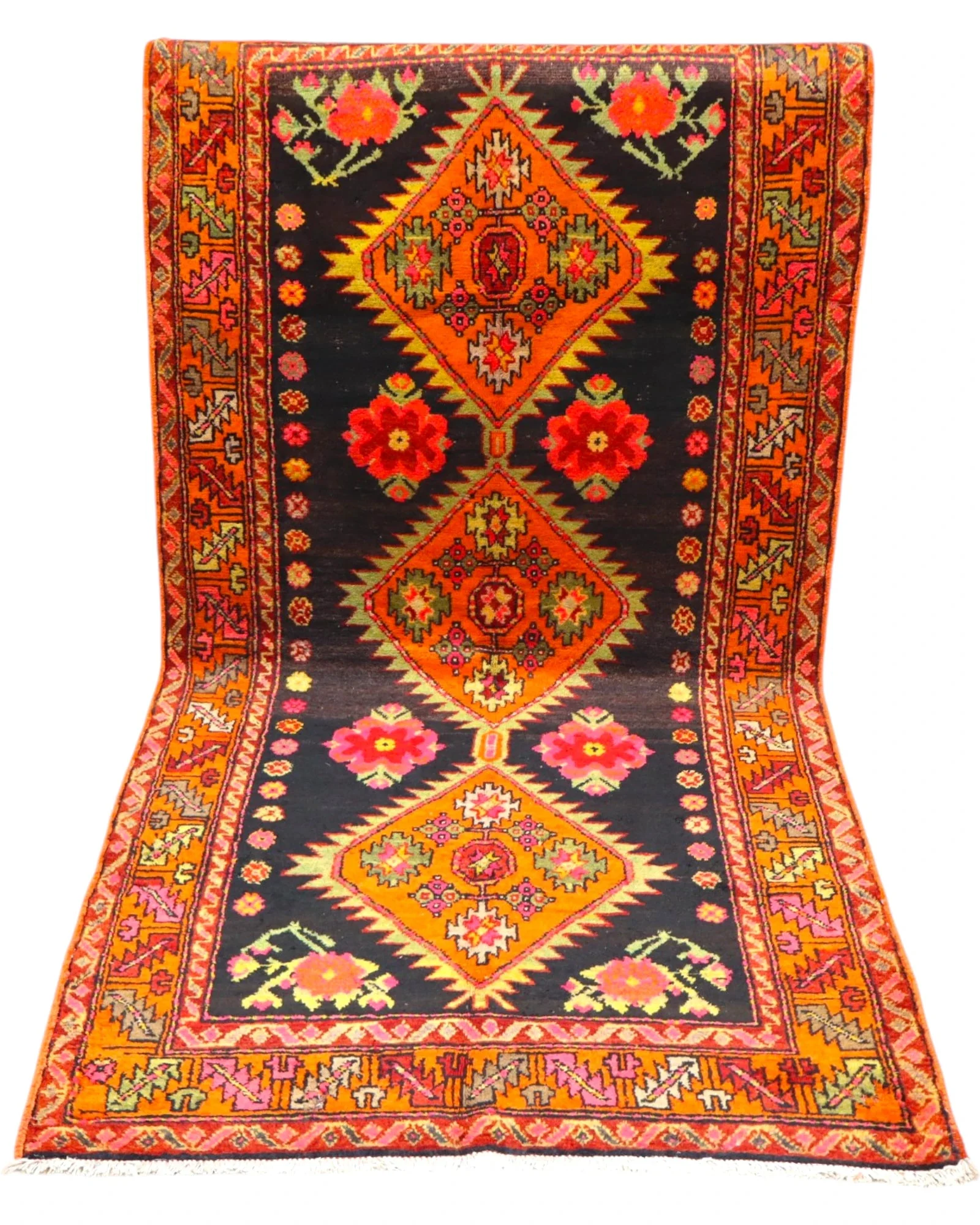 Persian Rug — hand-knotted, 230 × 112 cm, Wool