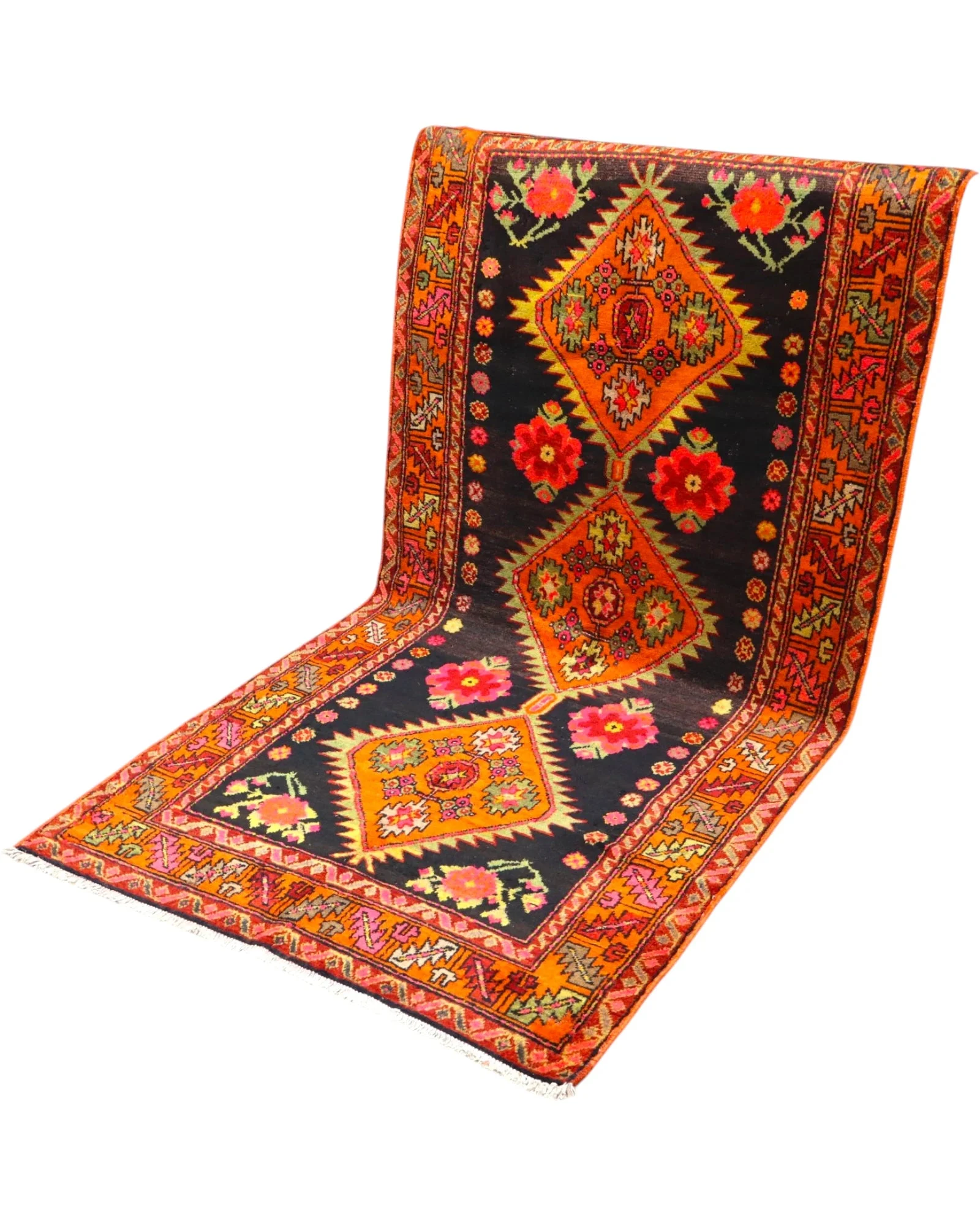 Persian Rug — hand-knotted, 230 × 112 cm, Wool