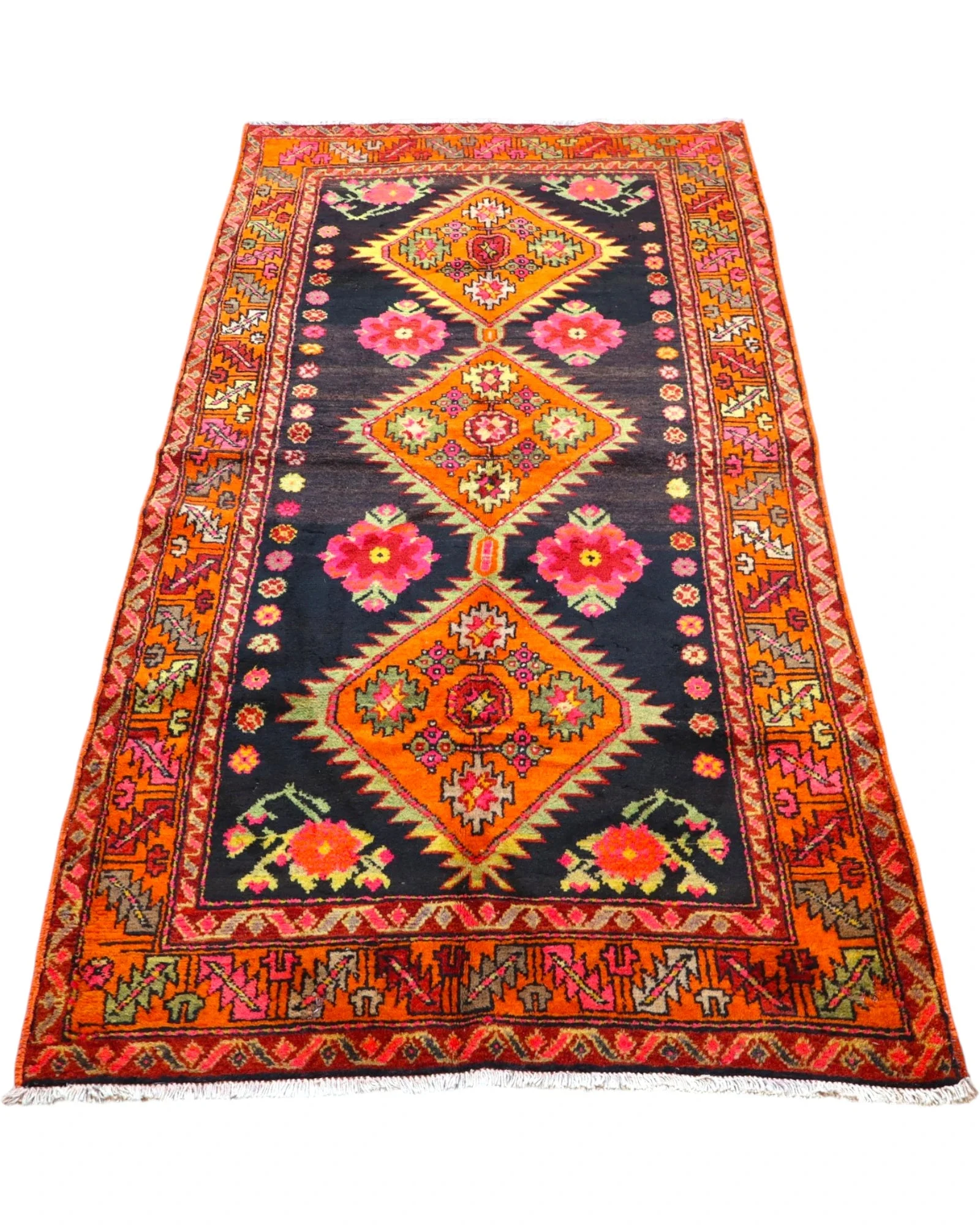 Persian Rug — hand-knotted, 230 × 112 cm, Wool