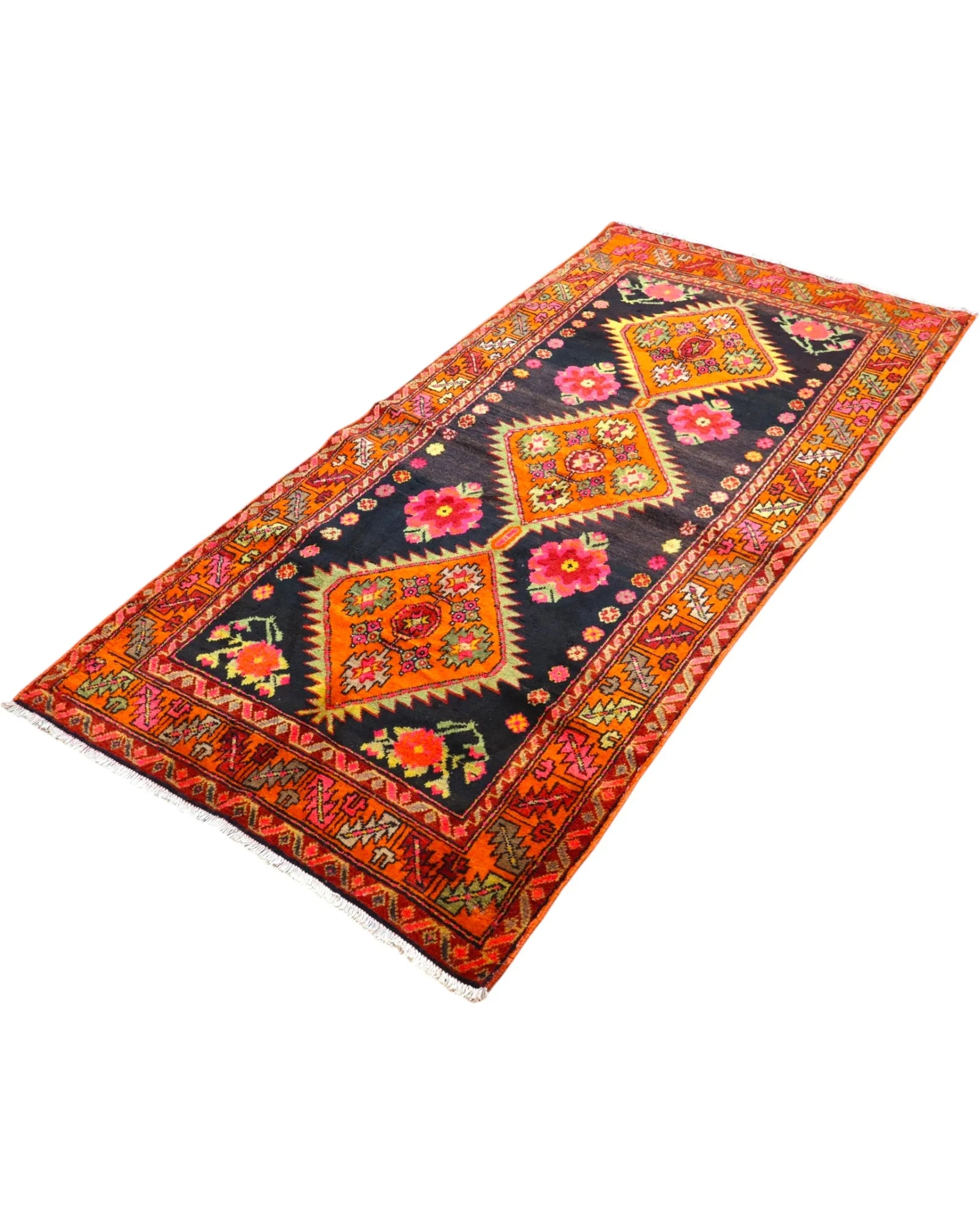 Persian Rug — hand-knotted, 230 × 112 cm, Wool
