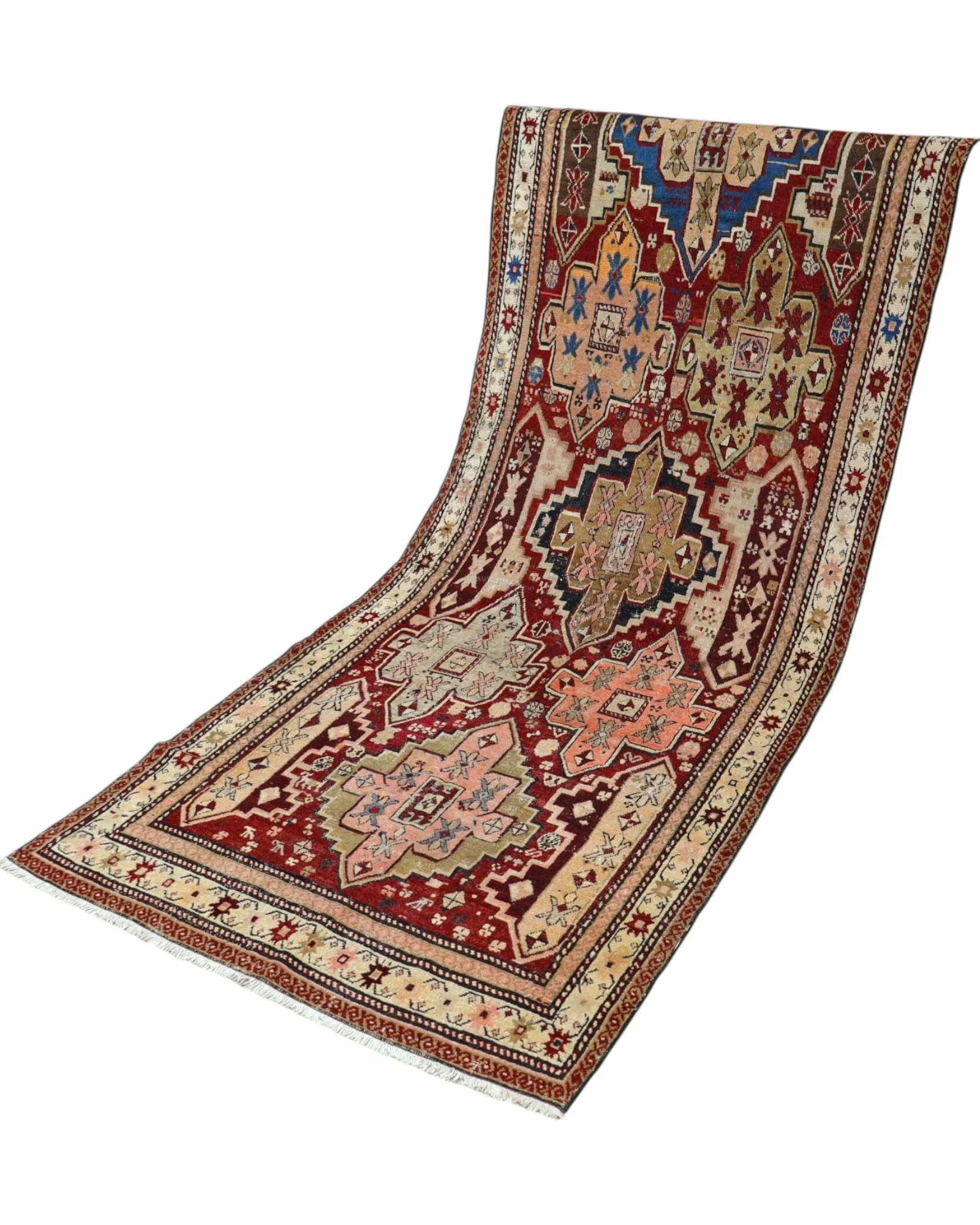 Oriental Rug 100 × 275 cm, Wool, hand-knotted