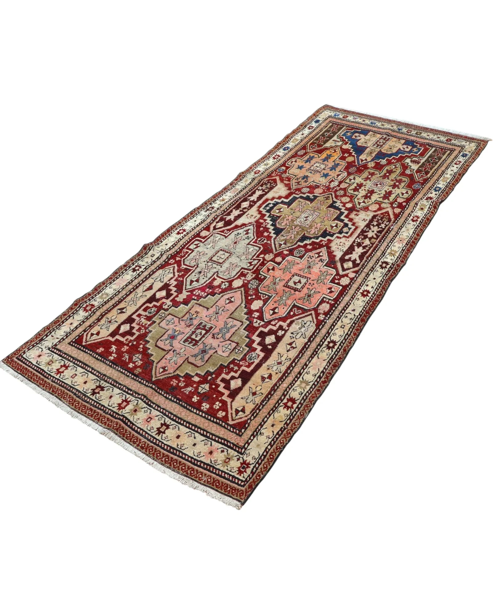 Oriental Rug 100 × 275 cm, Wool, hand-knotted
