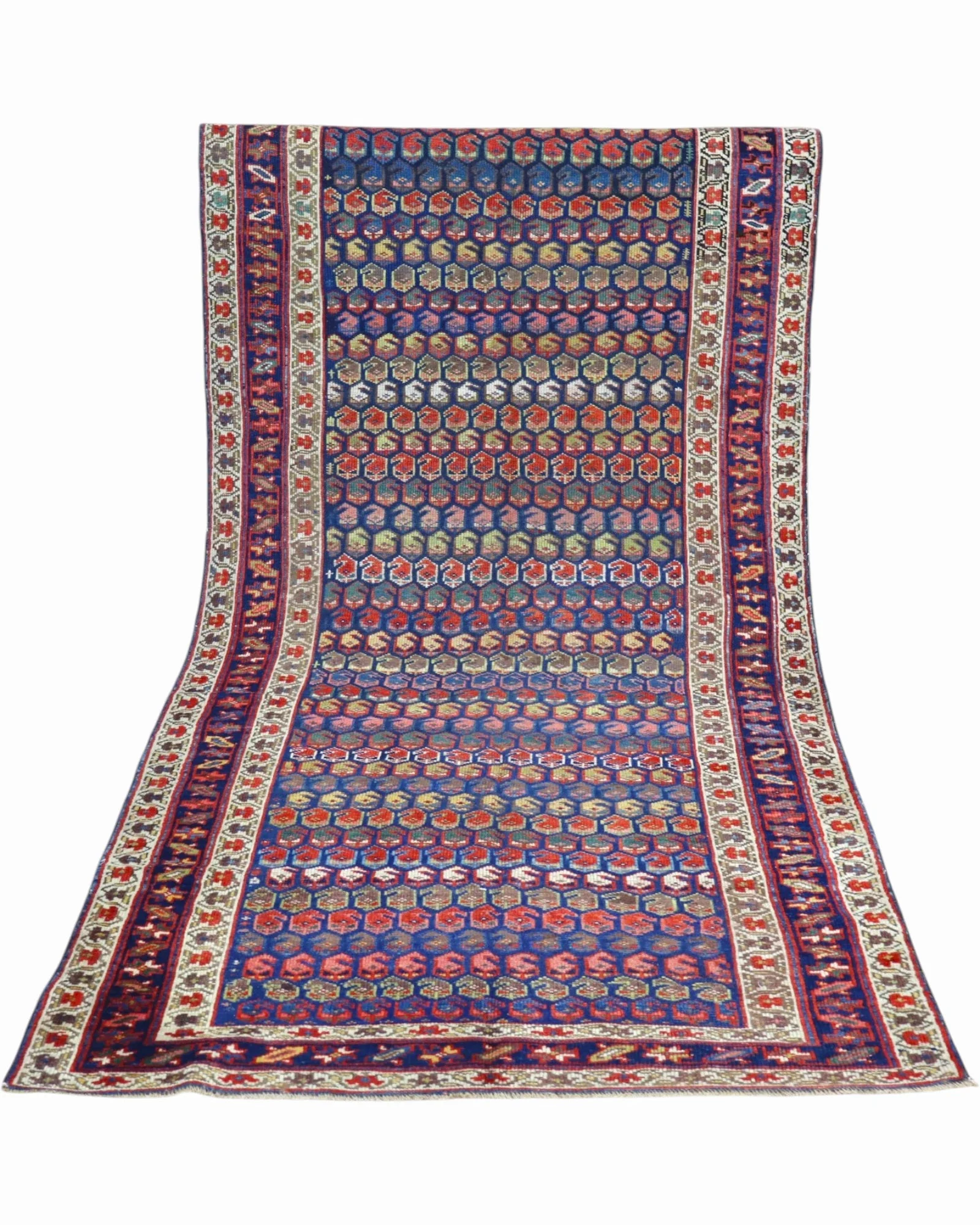 orientteppich-kaukasus-266-x-136-cm-schurwolle-handgeknupft-blau-3 Turkish Rug — hand-knotted, 266 × 136 cm, Wool