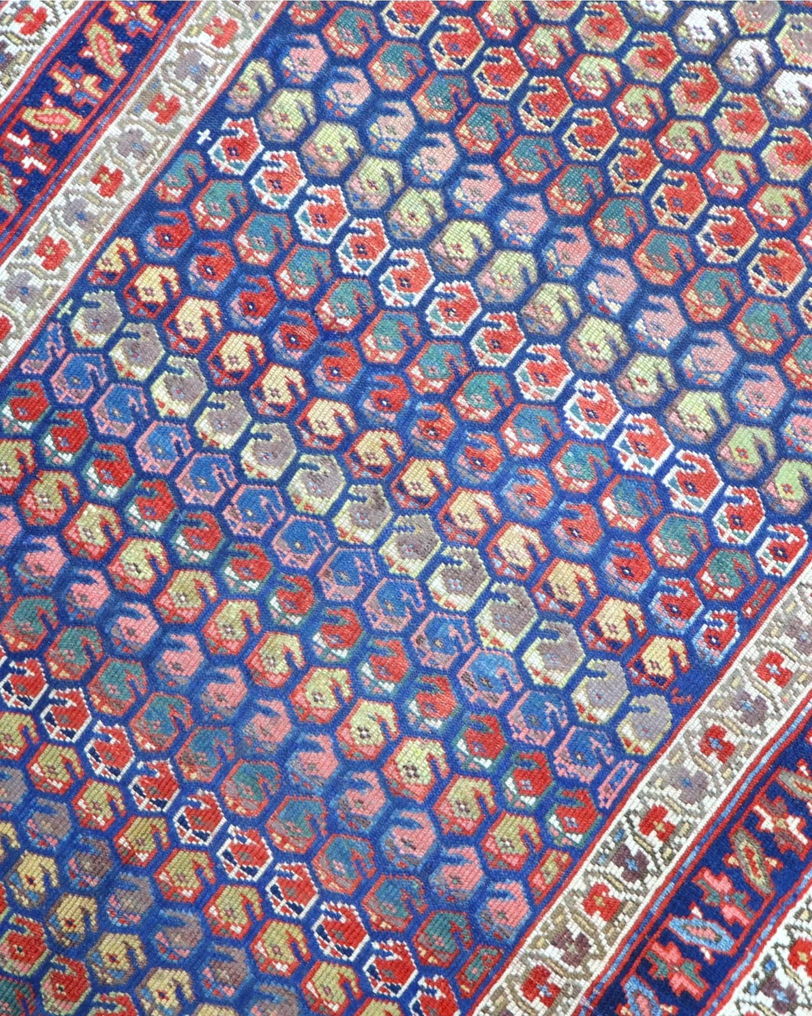 orientteppich-kaukasus-266-x-136-cm-schurwolle-handgeknupft-blau-18 Turkish Rug — hand-knotted, 266 × 136 cm, Wool