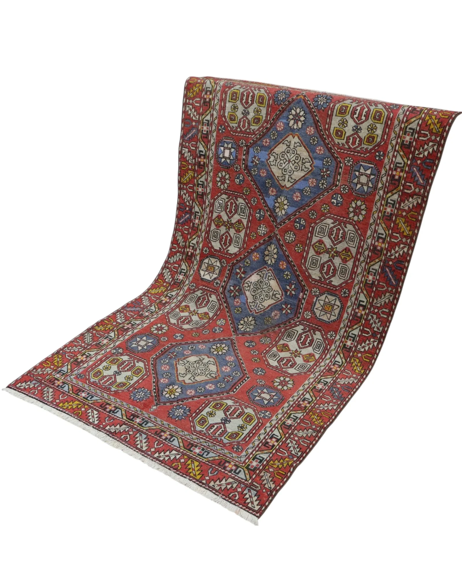orientteppich-kaukasus-222-x-125-cm-schurwolle-handgeknupft-15 Hand-Knotted Wool Turkish Rug, 222 × 125 cm
