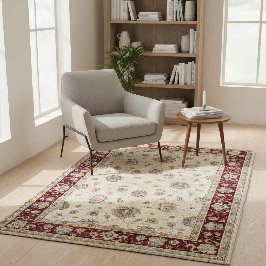 orientteppich-afghanistan-175-x-127-cm-schurwolle-handgeknupft-9 Hand-Knotted Wool Ziegler Afghan Rug, 175 × 127 cm