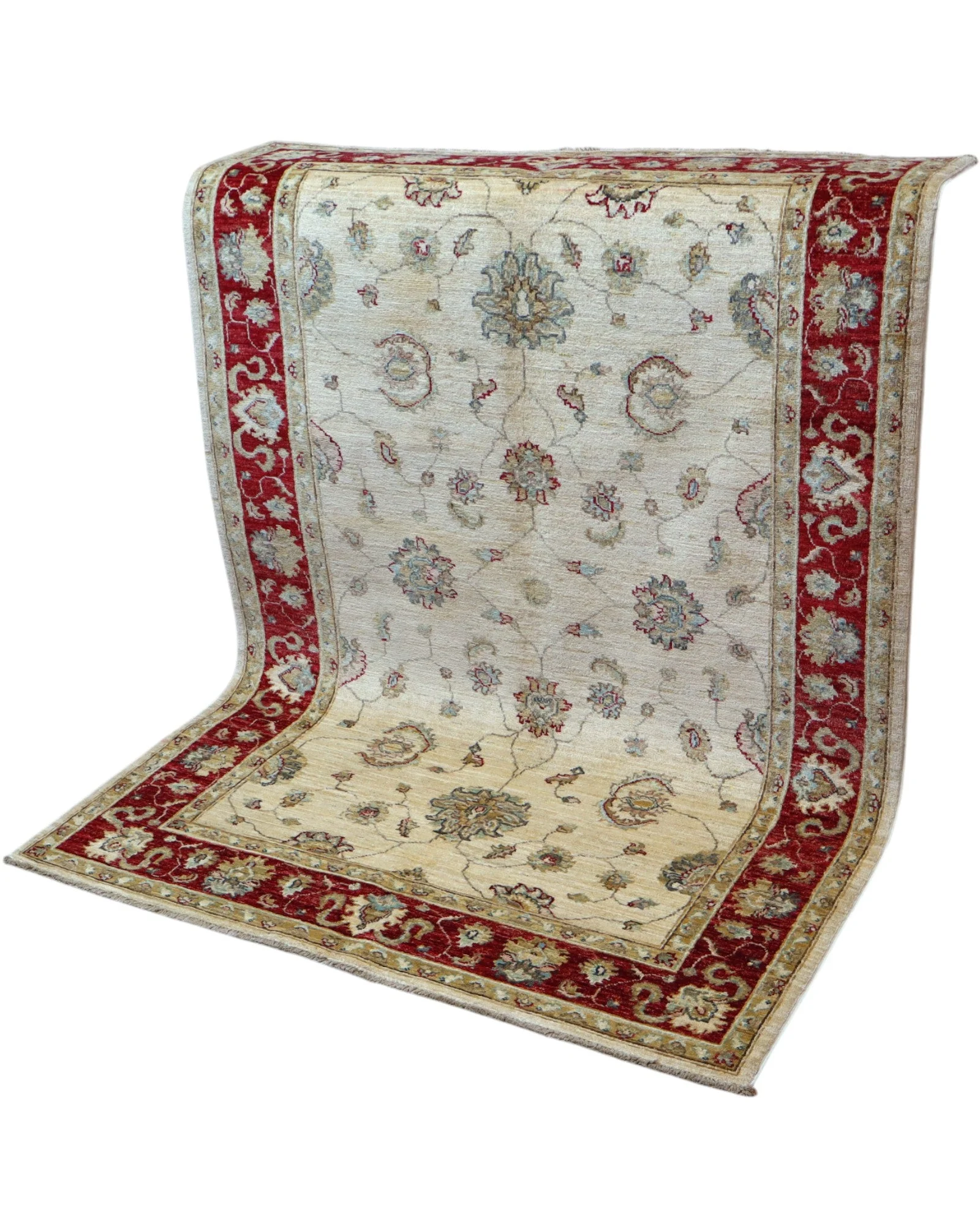 orientteppich-afghanistan-175-x-127-cm-schurwolle-handgeknupft-14 Hand-Knotted Wool Ziegler Afghan Rug, 175 × 127 cm
