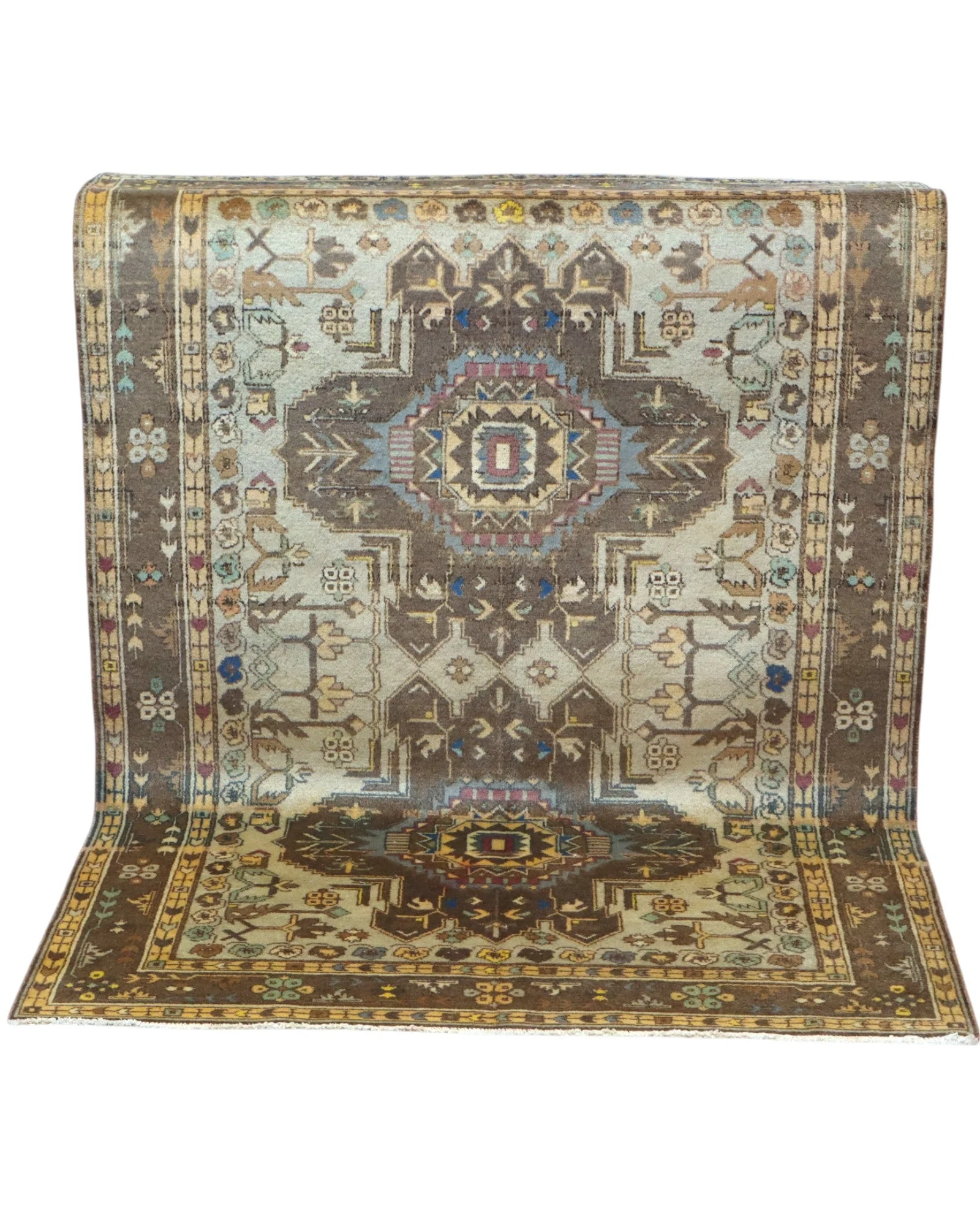 Ziegler Afghan Rug — hand-knotted, 175 × 210 cm, Wool
