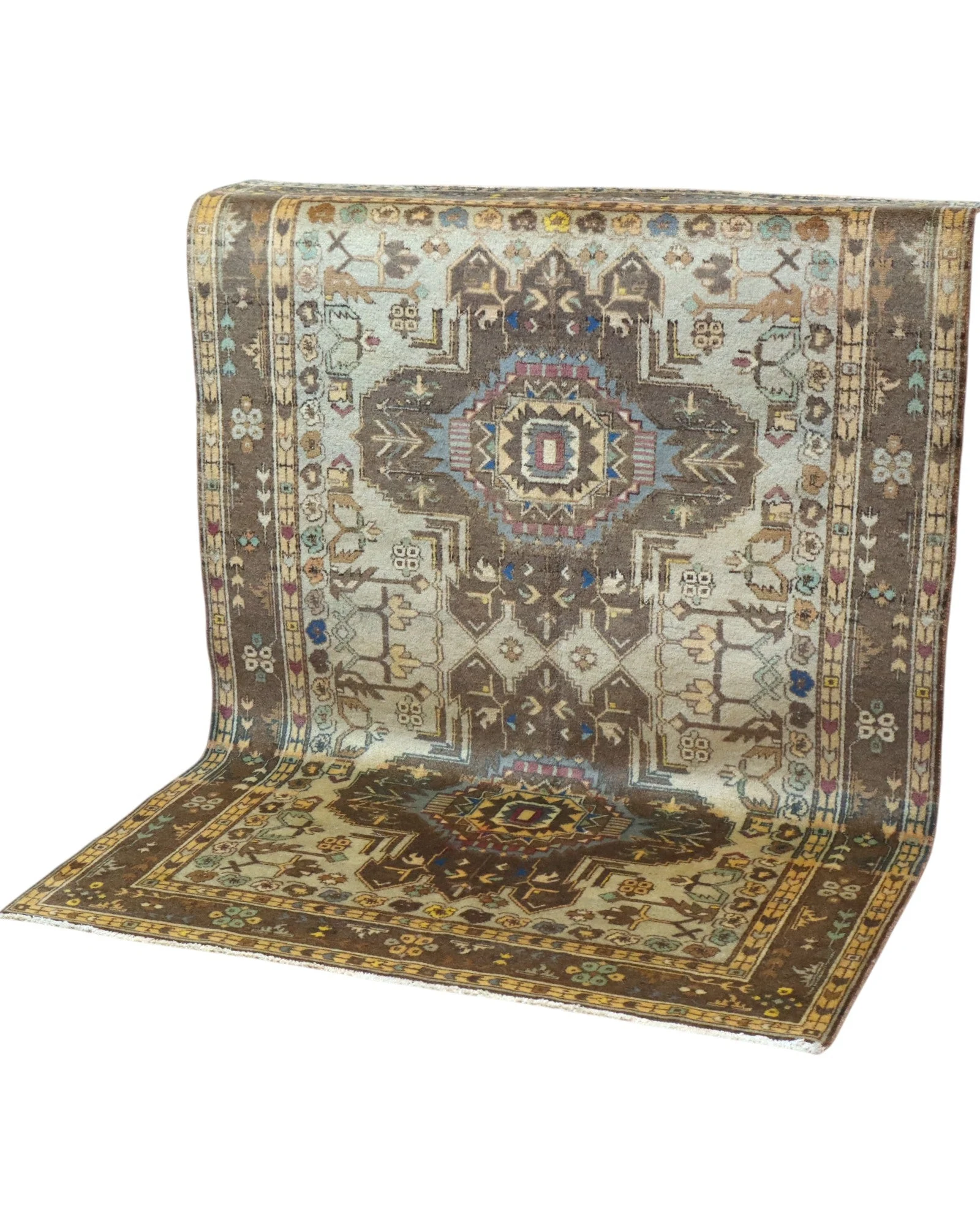 Ziegler Afghan Rug — hand-knotted, 175 × 210 cm, Wool