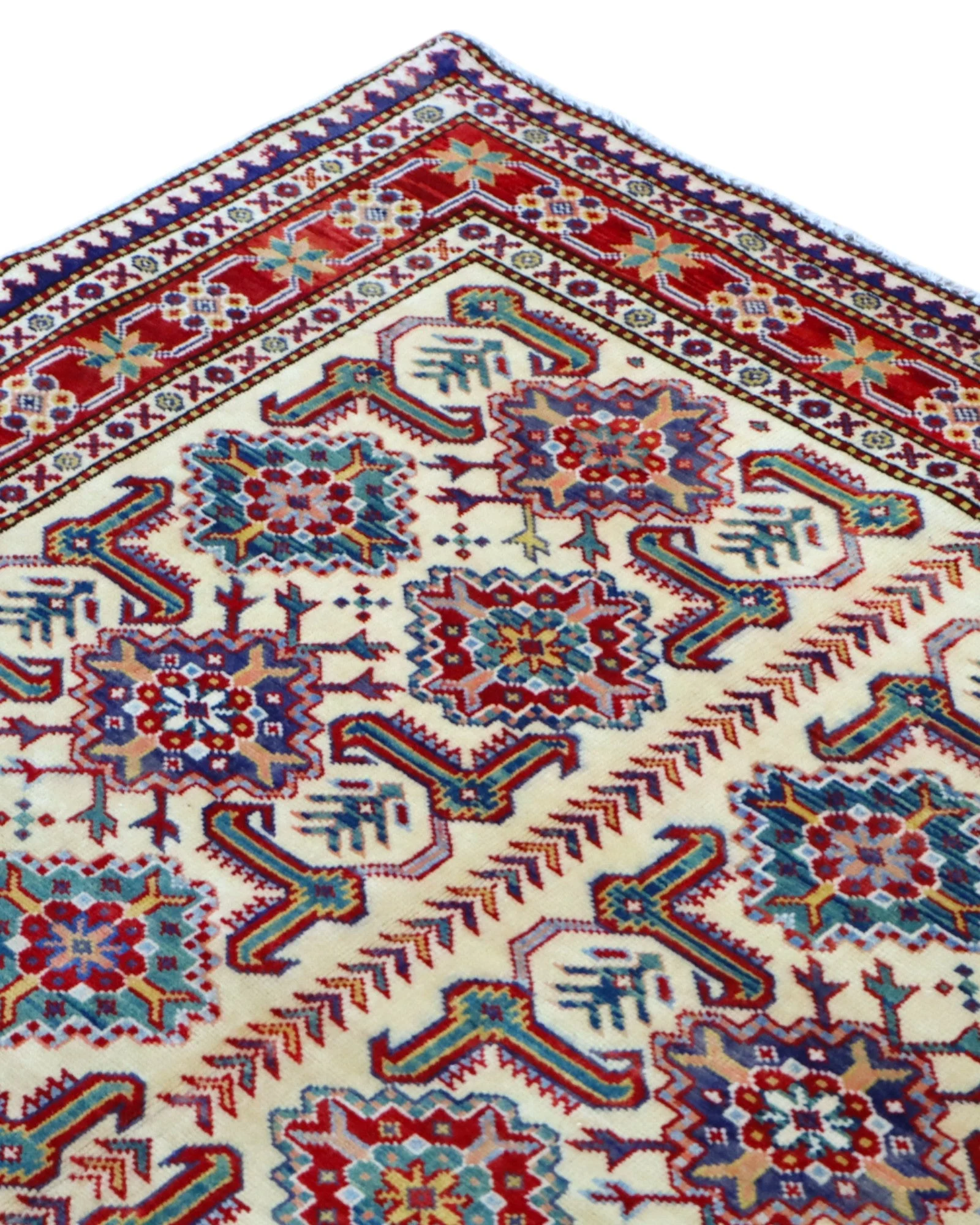 Hand-Knotted Wool Oriental Rug, 165 × 122 cm