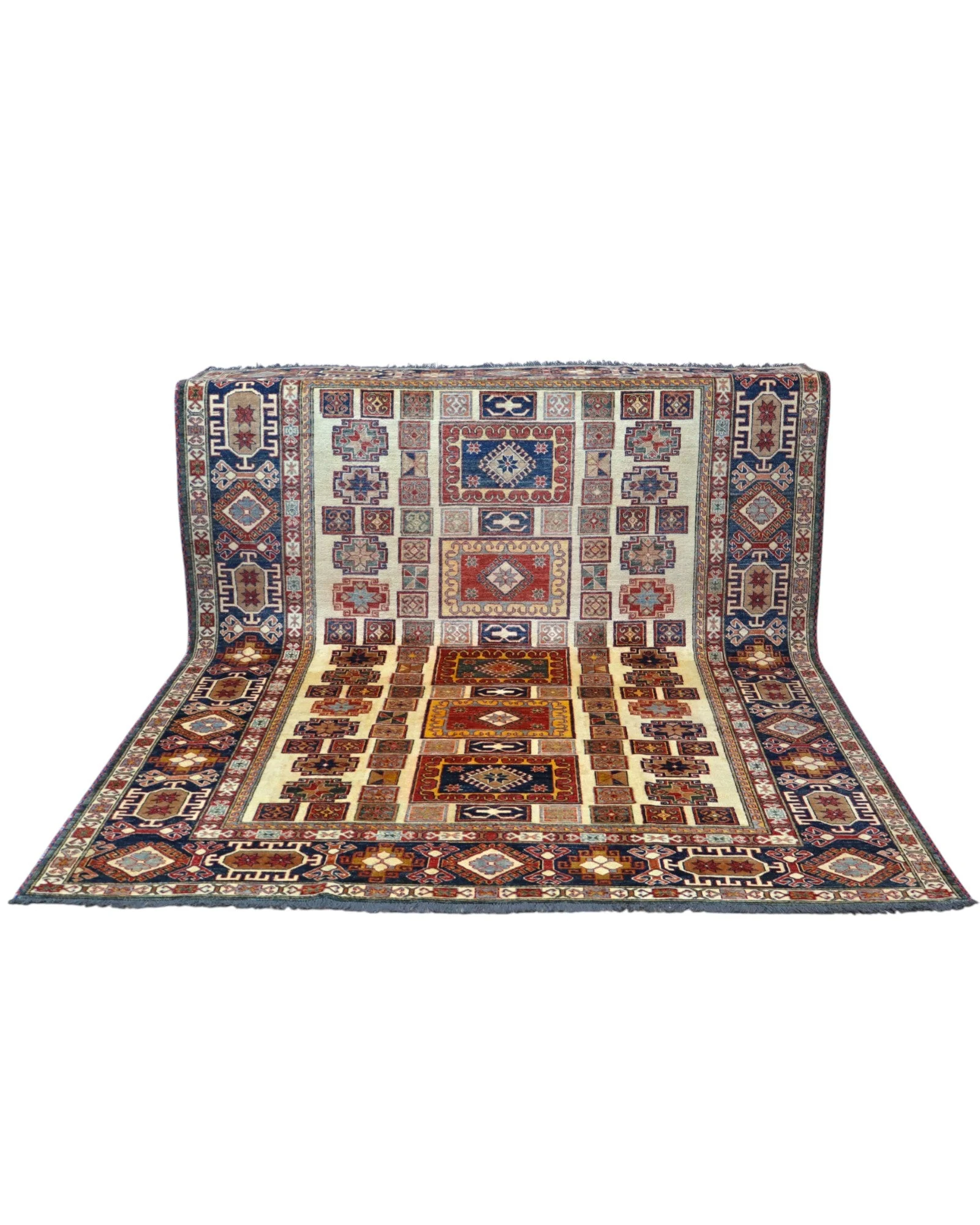 Kazak Oriental Rug — hand-knotted, 285 × 222 cm, Wool