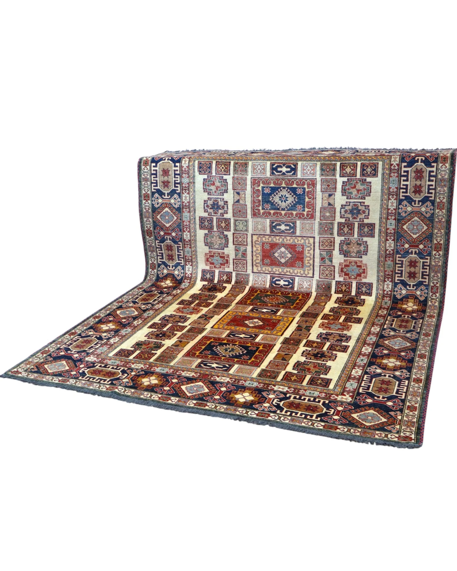 Kazak Oriental Rug — hand-knotted, 285 × 222 cm, Wool