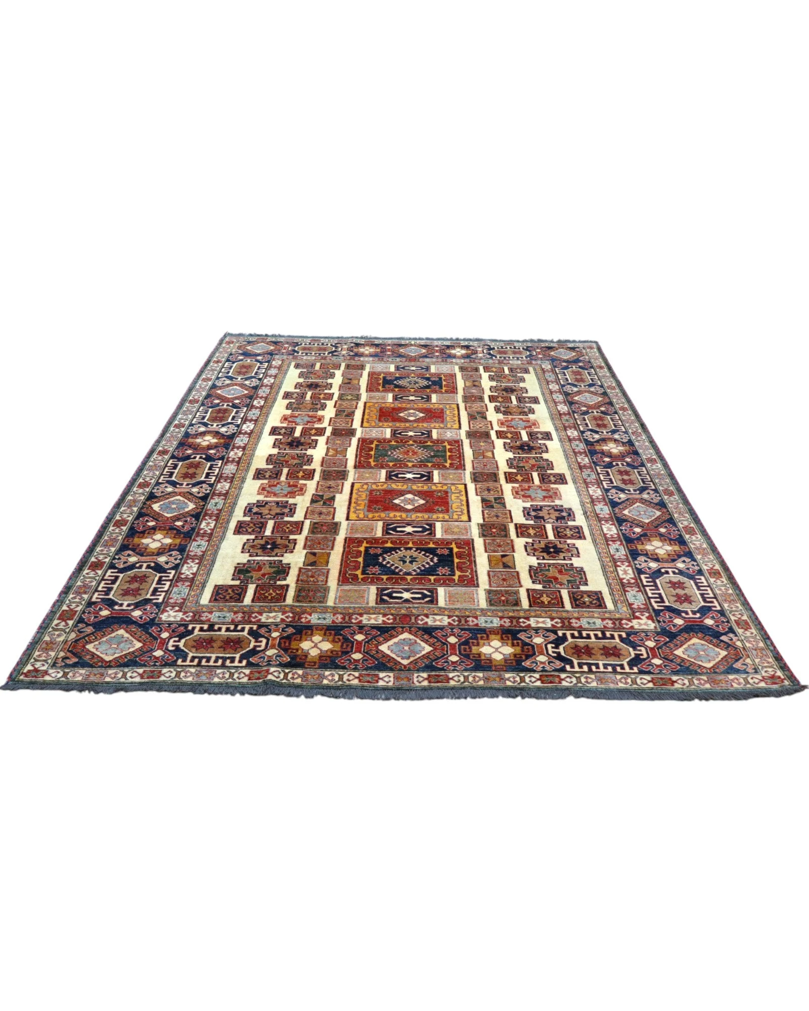 Kazak Oriental Rug — hand-knotted, 285 × 222 cm, Wool