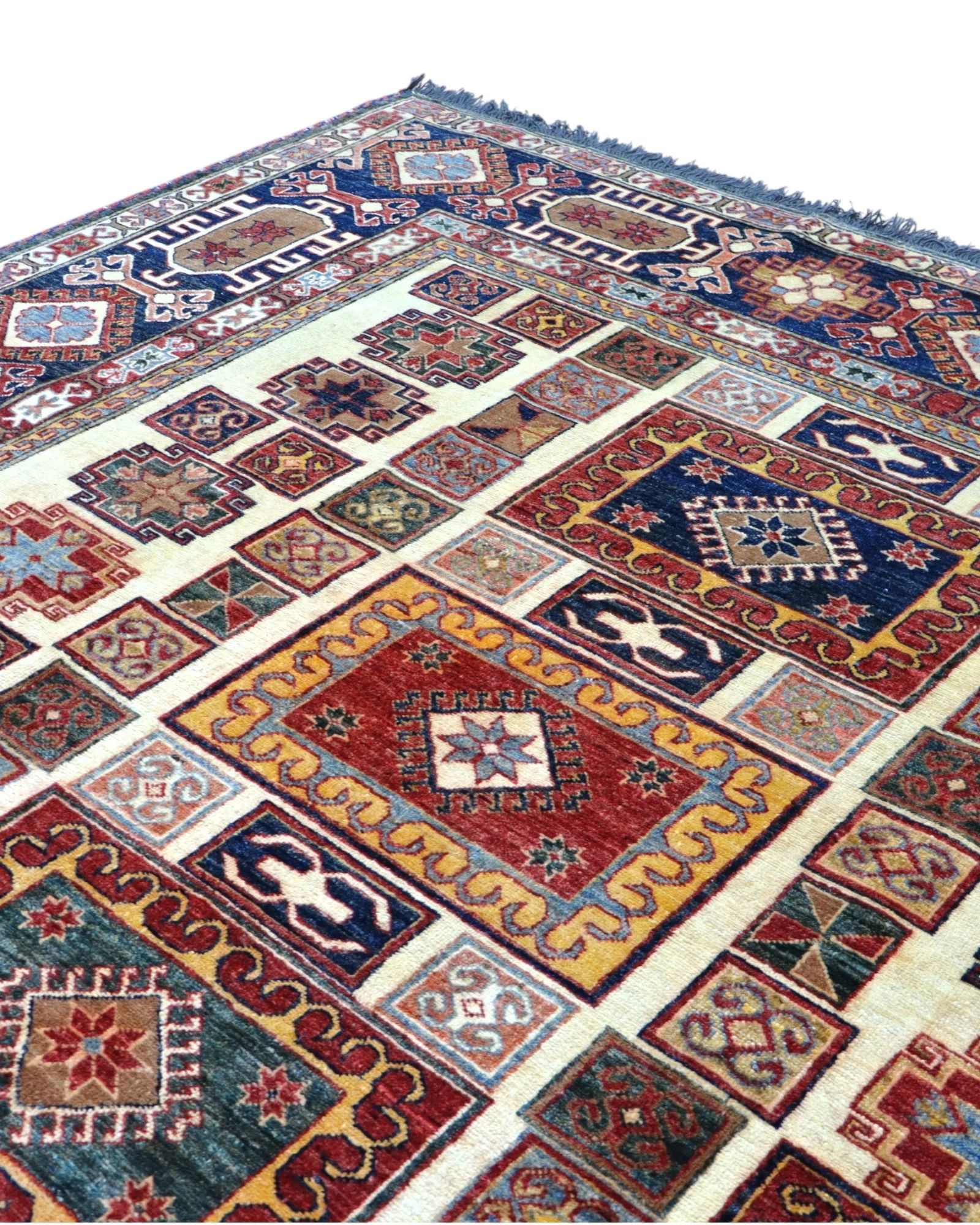 Kazak Oriental Rug — hand-knotted, 285 × 222 cm, Wool