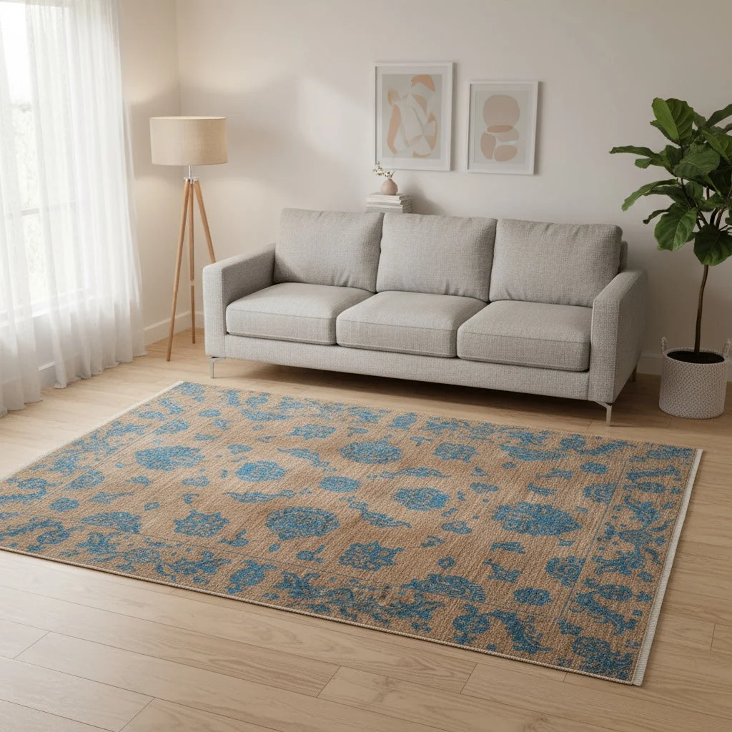 Ziegler Afghan Rug 245 × 169 cm, Wool, hand-knotted