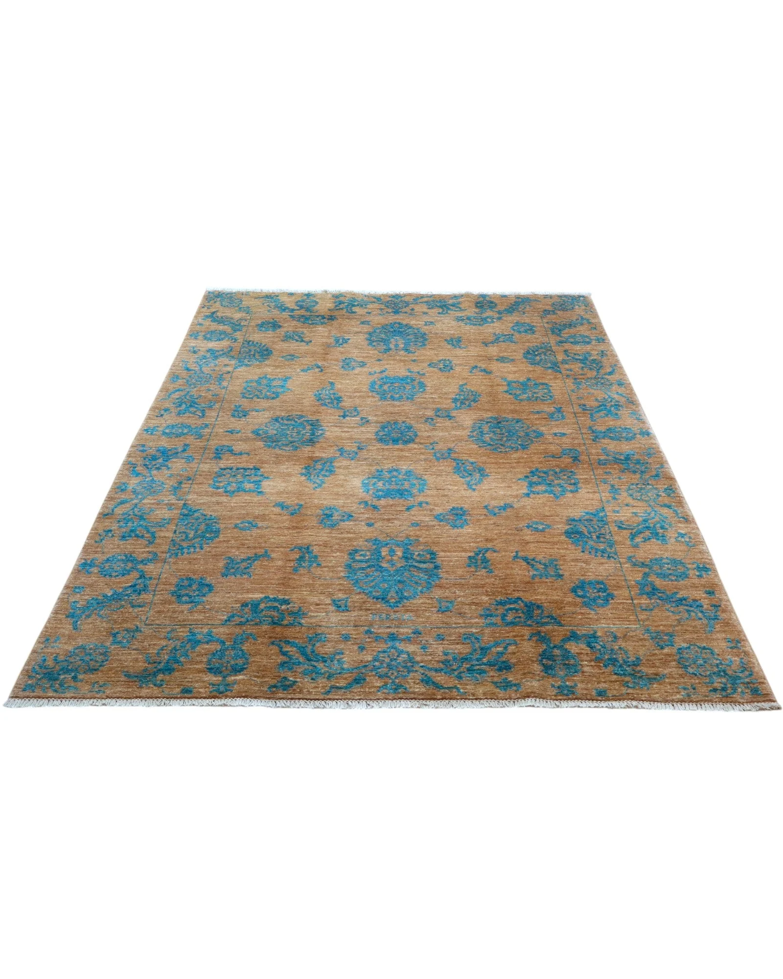 Ziegler Afghan Rug 245 × 169 cm, Wool, hand-knotted