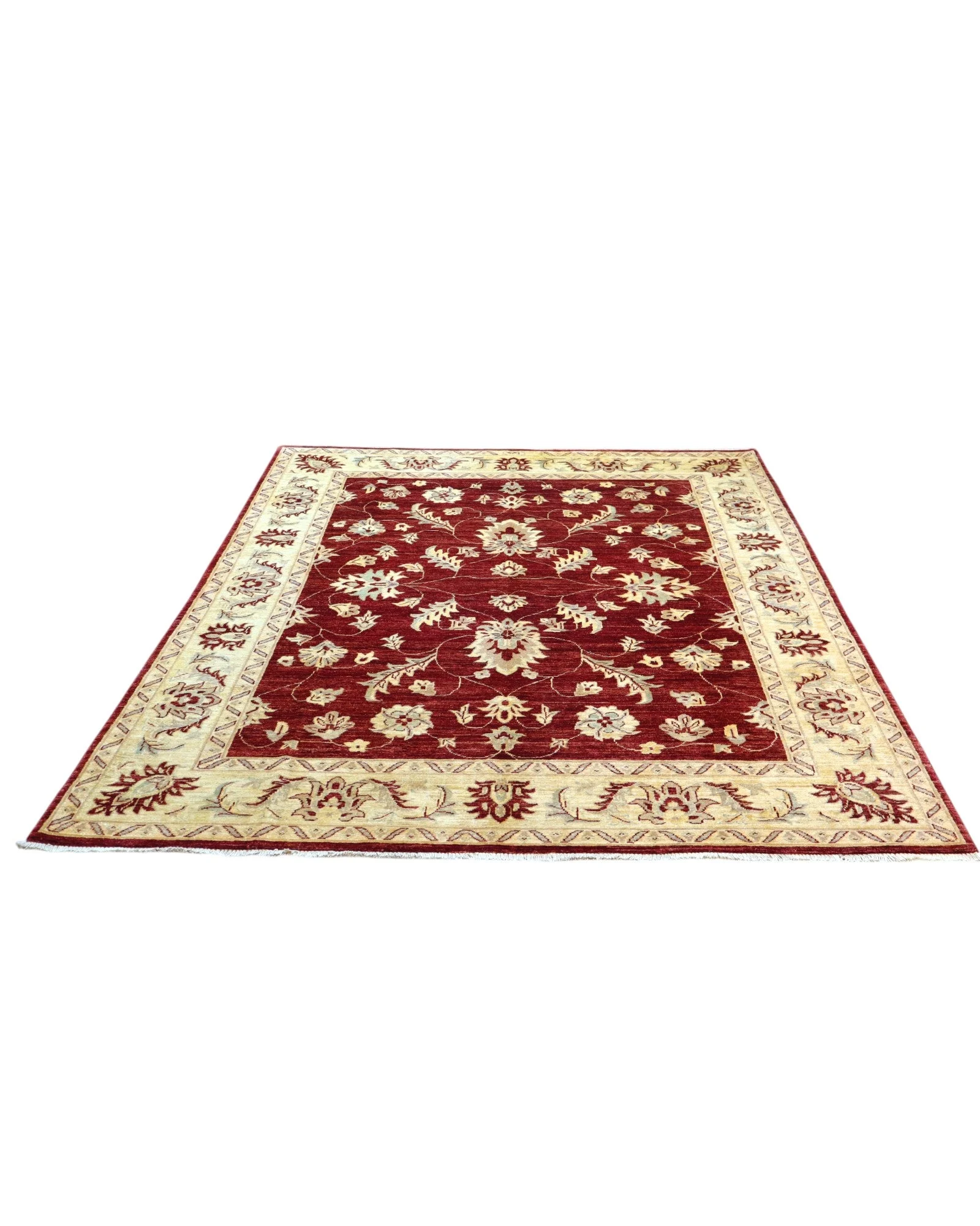 Ziegler Afghan Rug 263 × 198 cm, Wool, hand-knotted