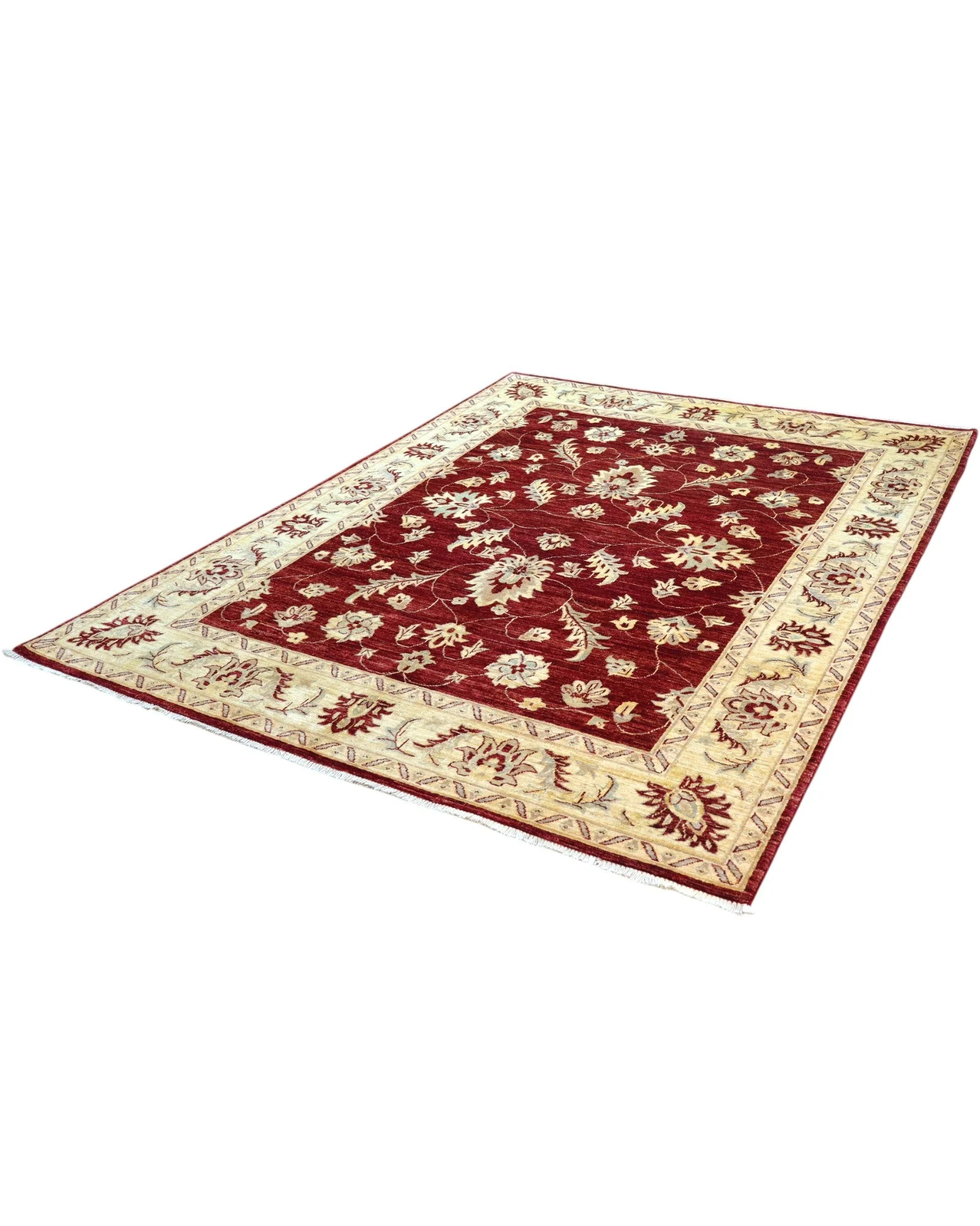 Ziegler Afghan Rug 263 × 198 cm, Wool, hand-knotted