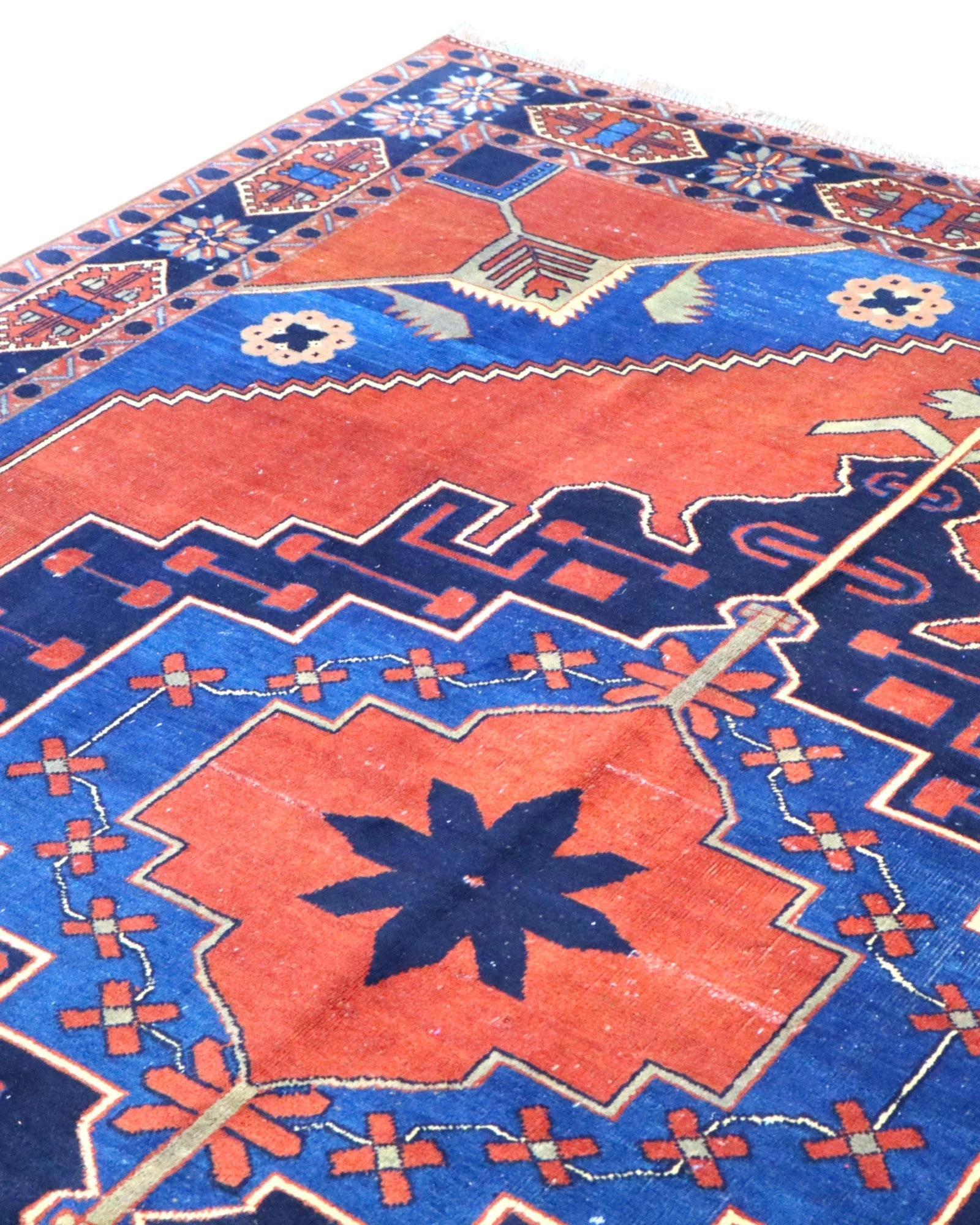 Hand-Knotted Wool Oriental Rug, 238 × 196 cm