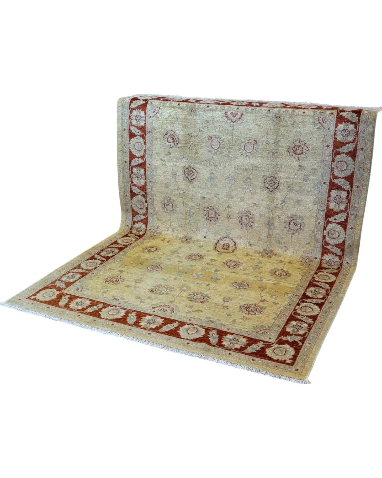 Ziegler Afghan Rug 233 × 172 cm, Wool, hand-knotted